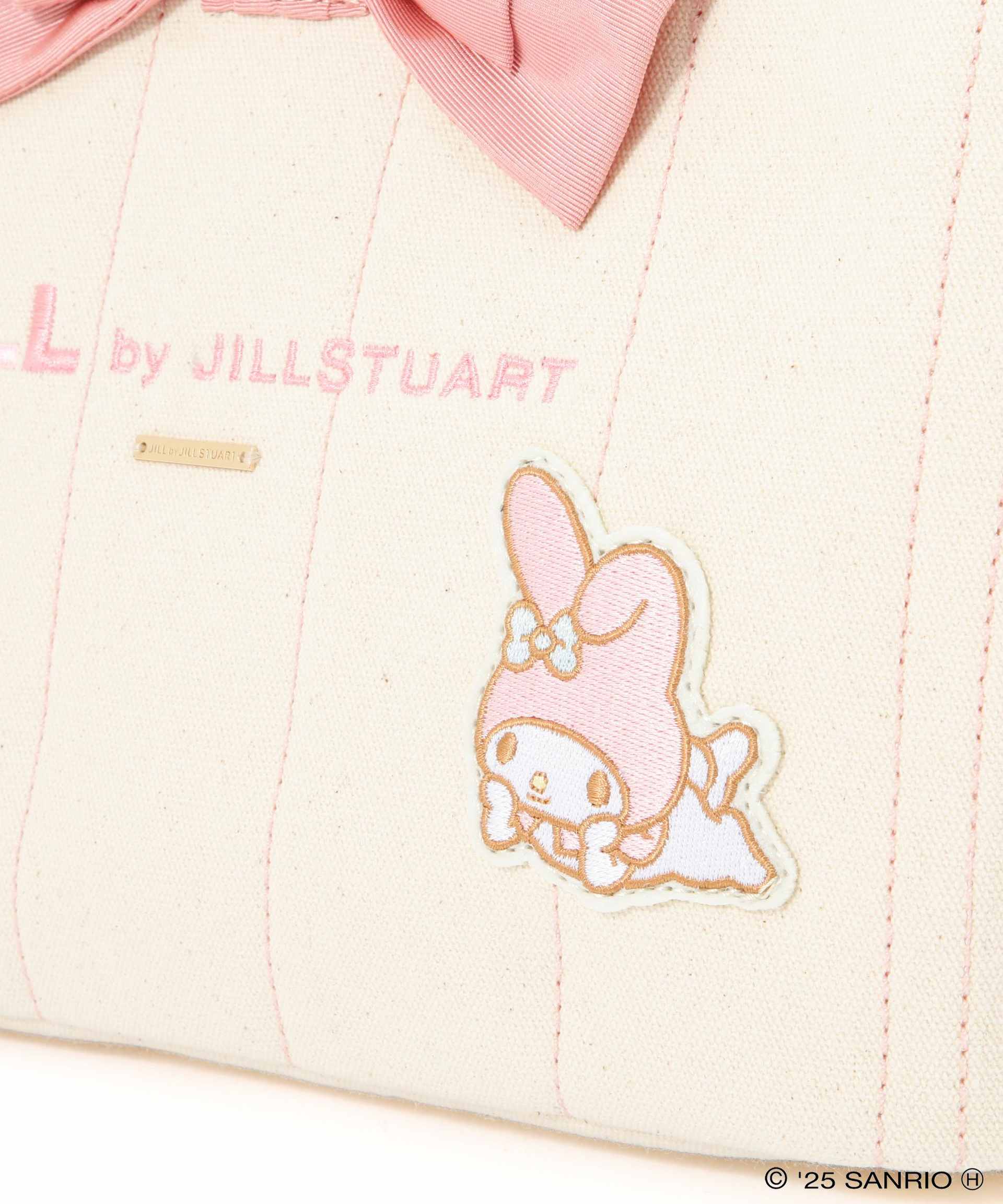 マイメロディ×リボンステッチトートバッグ ピンク