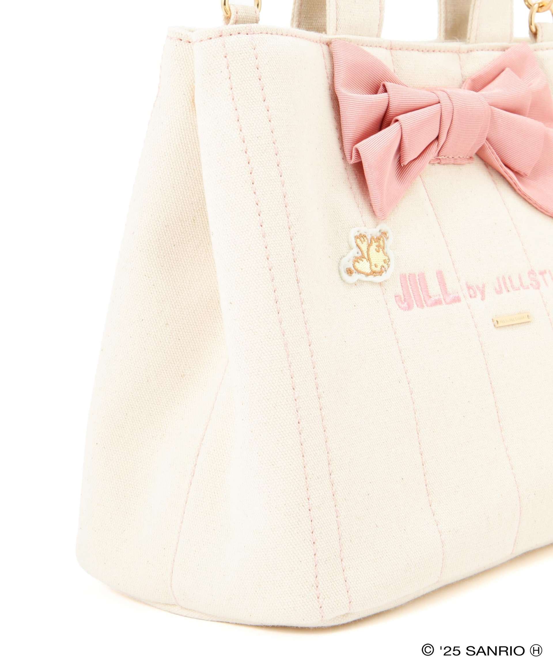 マイメロディ×リボンステッチトートバッグ ピンク