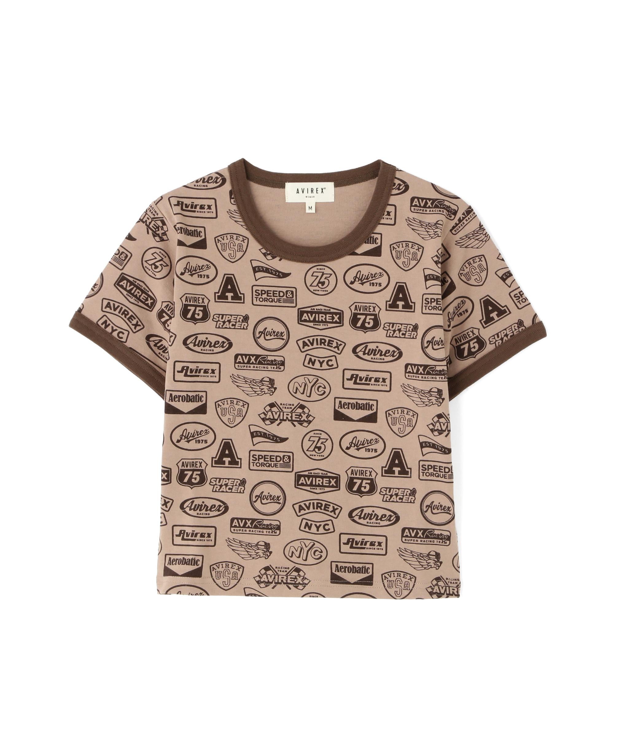 《直営店限定》S/S RINGER PATCH MOTIF FULL PRINT T-SHIRT ライトブラウン4