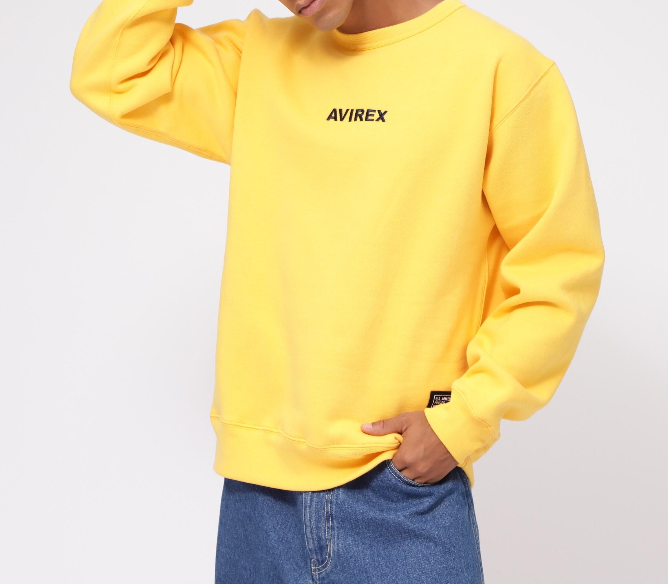ロゴ クルースウェット/ A STA> LOGO C>EW SWEAT イエロー