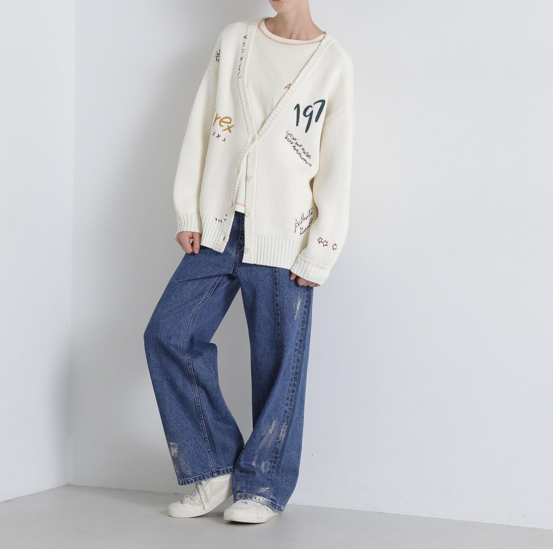 FOIL P>INT DENIM PANTS/箔プリントデニムパンツ ユーズド2