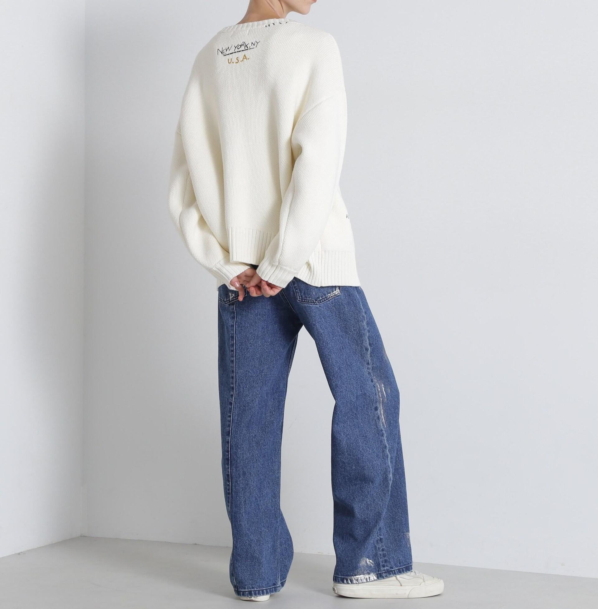 FOIL P>INT DENIM PANTS/箔プリントデニムパンツ ユーズド2