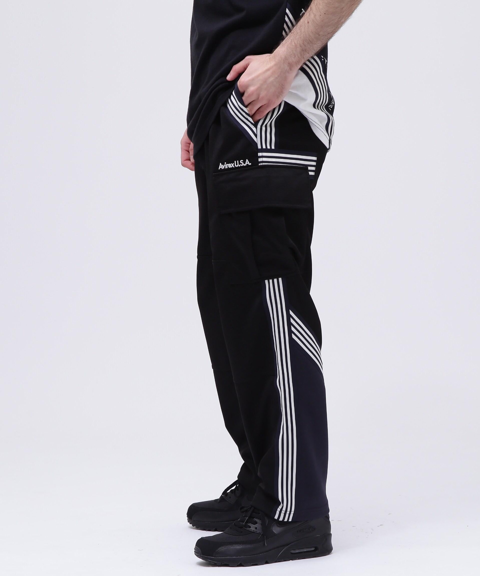 《C>OSSOVE>》T>ACK CA>GO PANTS / トラック カーゴパンツ / AVI>EX / アヴィレックス ブラック