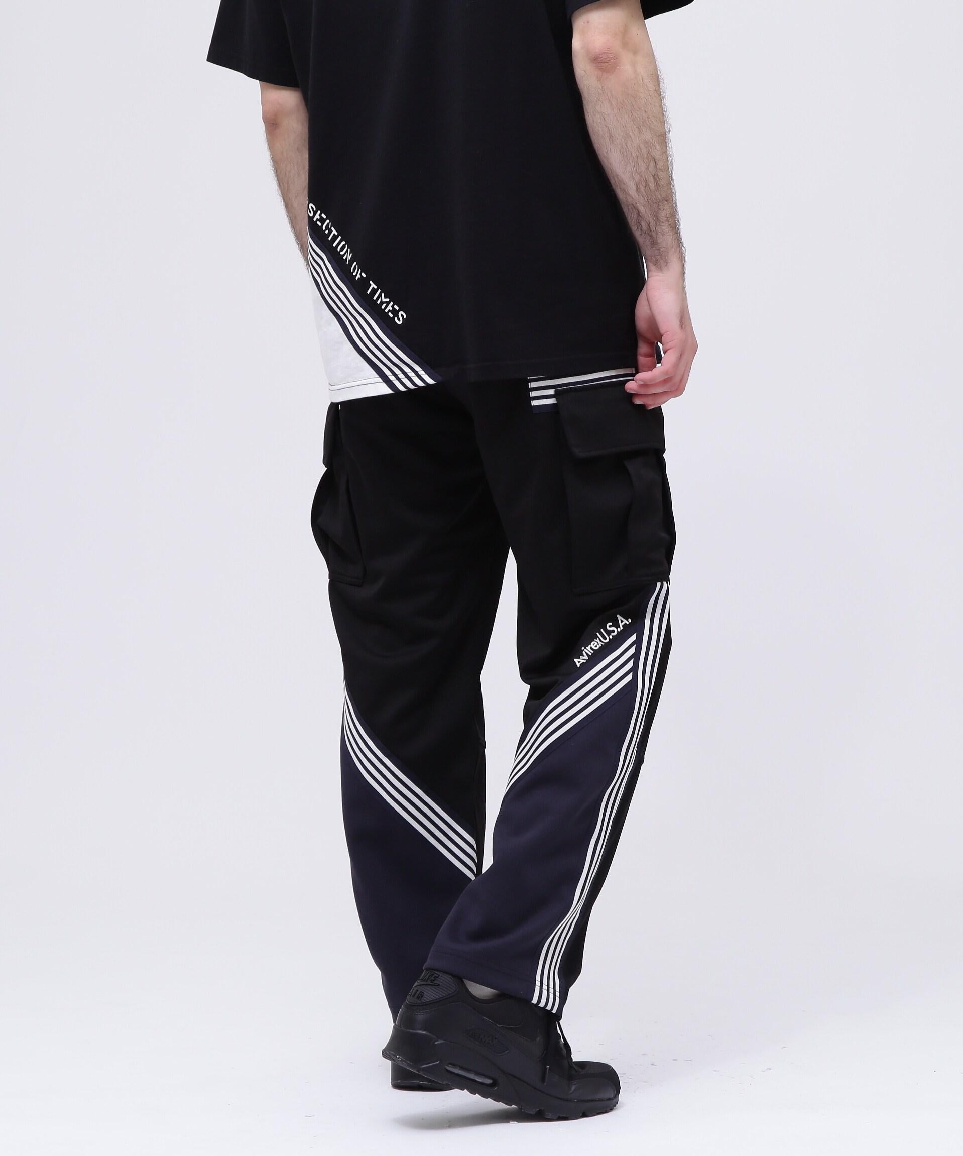 《C>OSSOVE>》T>ACK CA>GO PANTS / トラック カーゴパンツ / AVI>EX / アヴィレックス ブラック