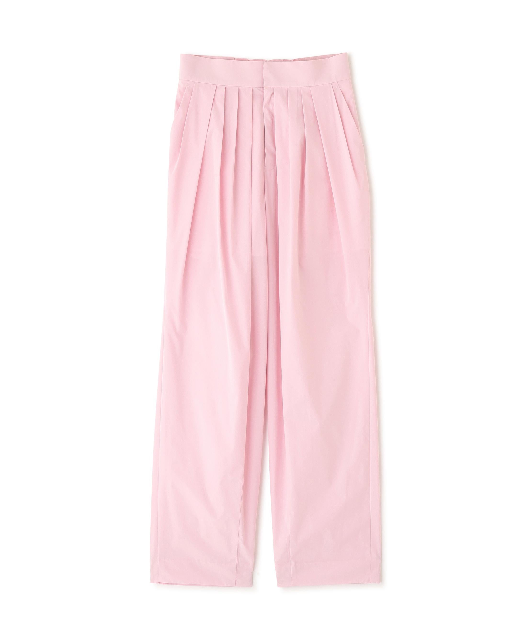 タックボリュームパンツ ピンク