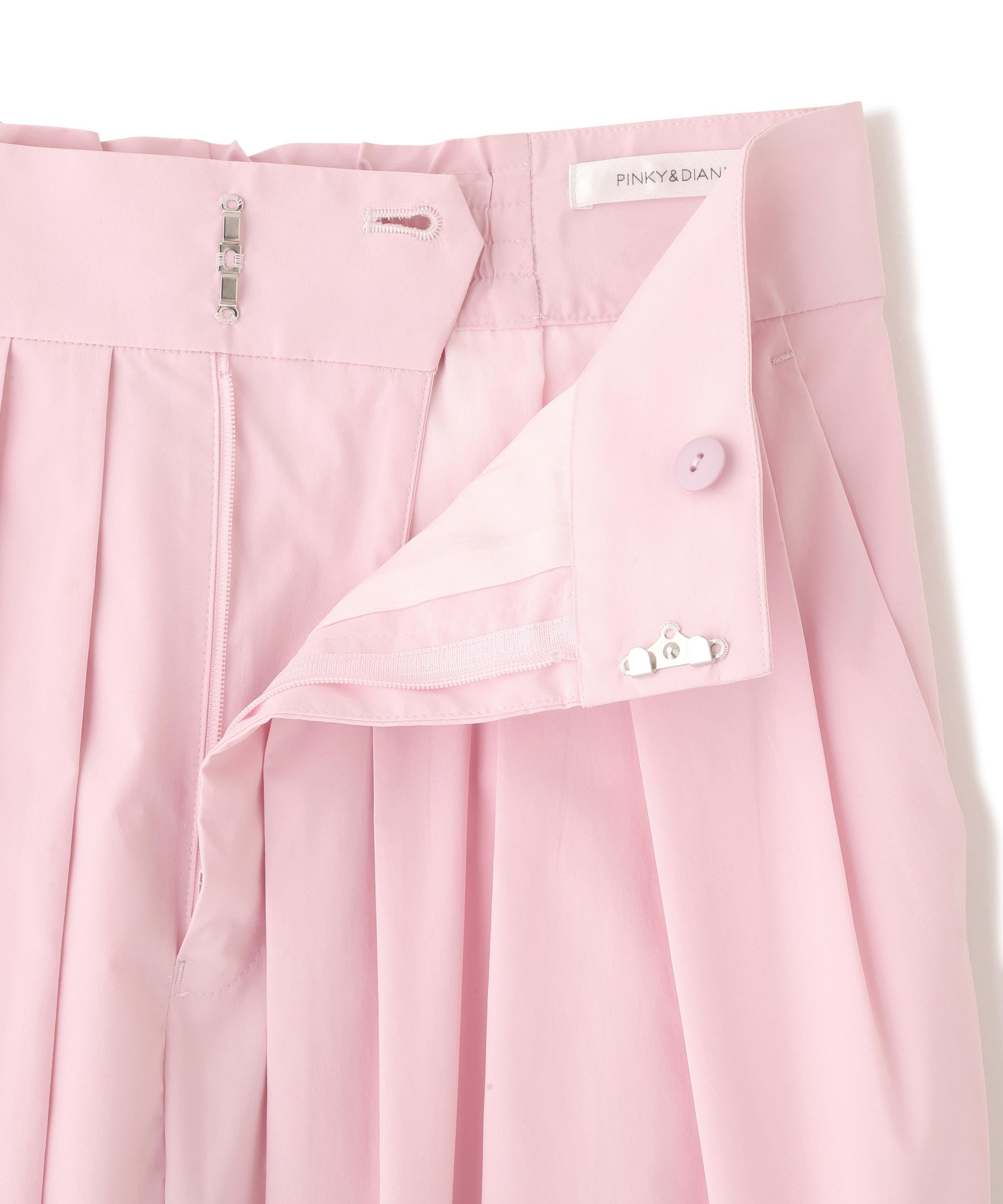 タックボリュームパンツ ピンク