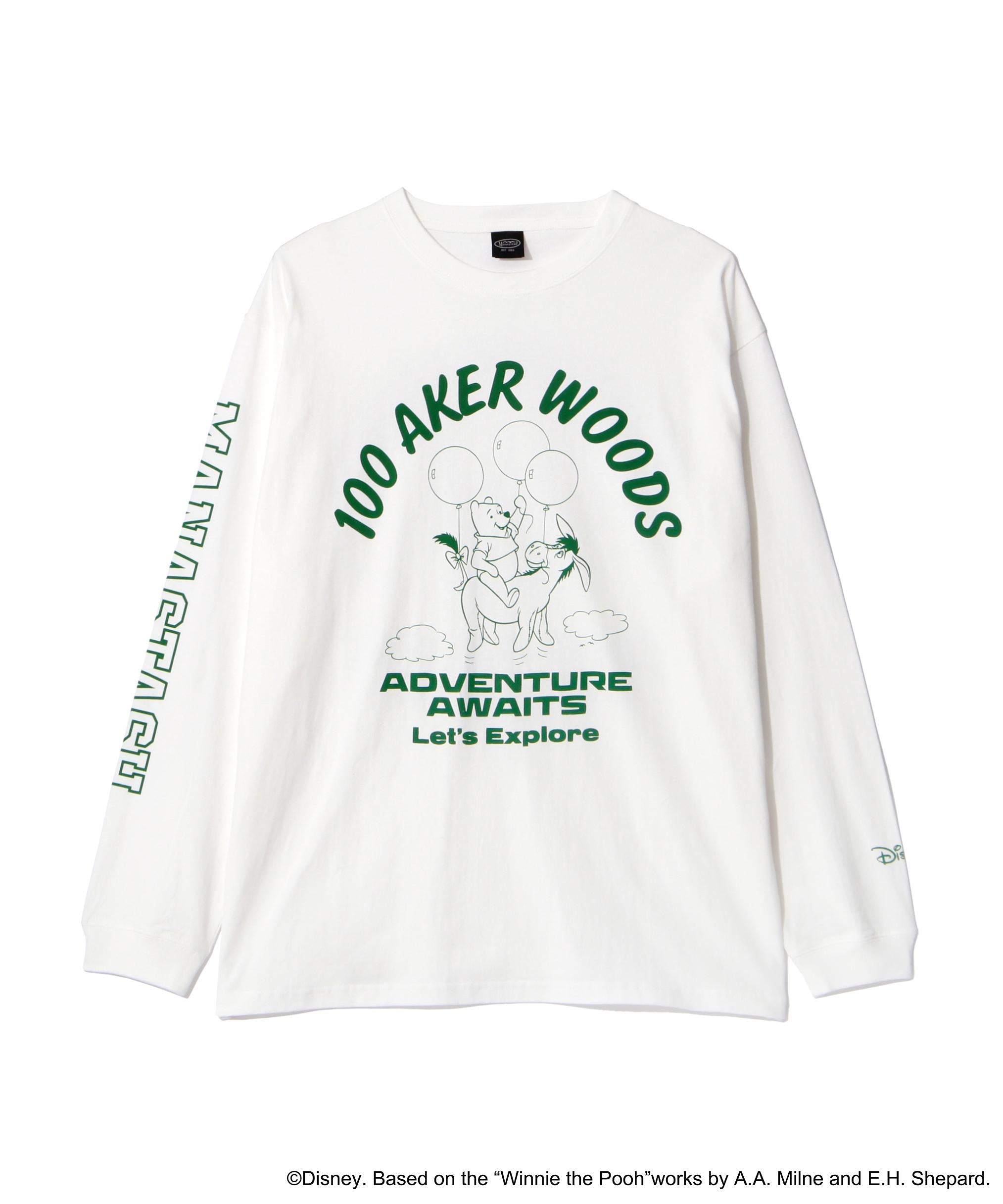 MANASTASH/マナスタッシュ/WINNIE THE POOH L/S TEE ホワイト