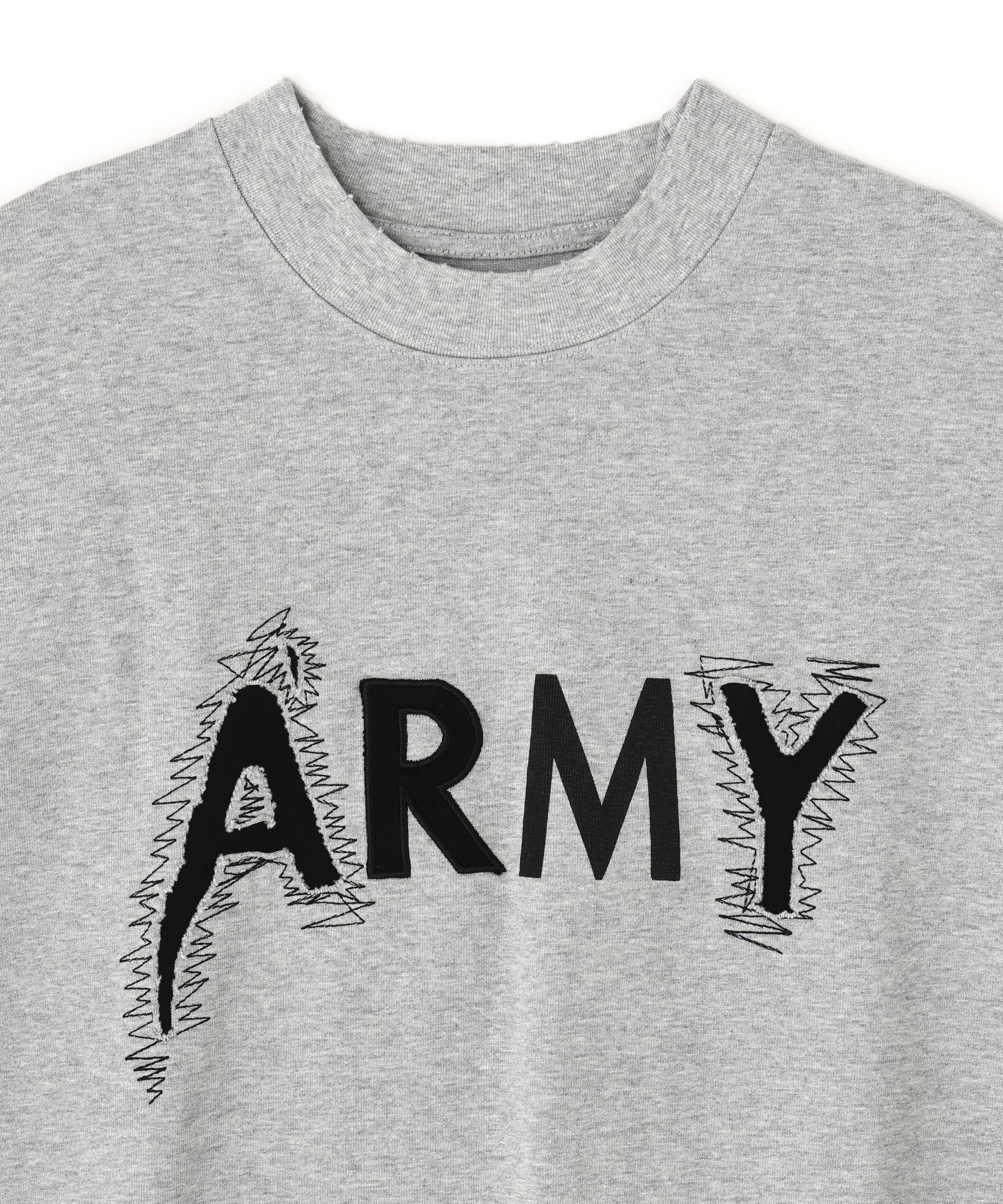 DankeSchon/ダンケシェーン/ARMY CREWNECK グレー