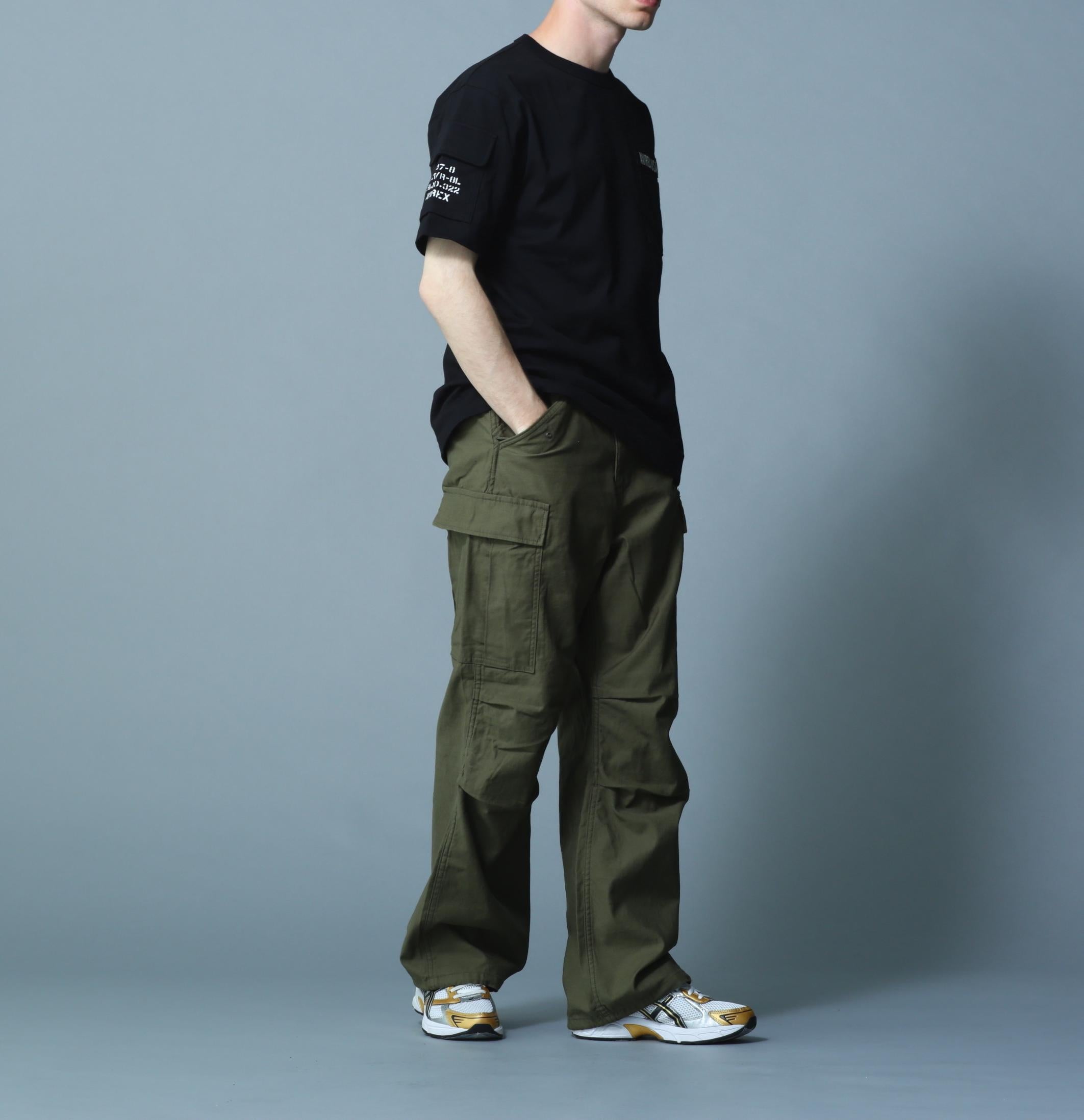 FATIGUE S/S T-SHIRT / ファティーグ 半袖 Tシャツ / AVIREX / アヴィレックス ブラック