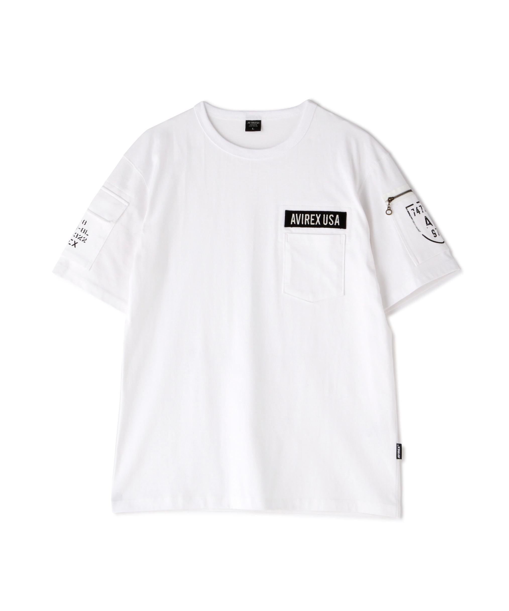 FATIGUE S/S T-SHIRT / ファティーグ 半袖 Tシャツ / AVIREX / アヴィレックス ホワイト