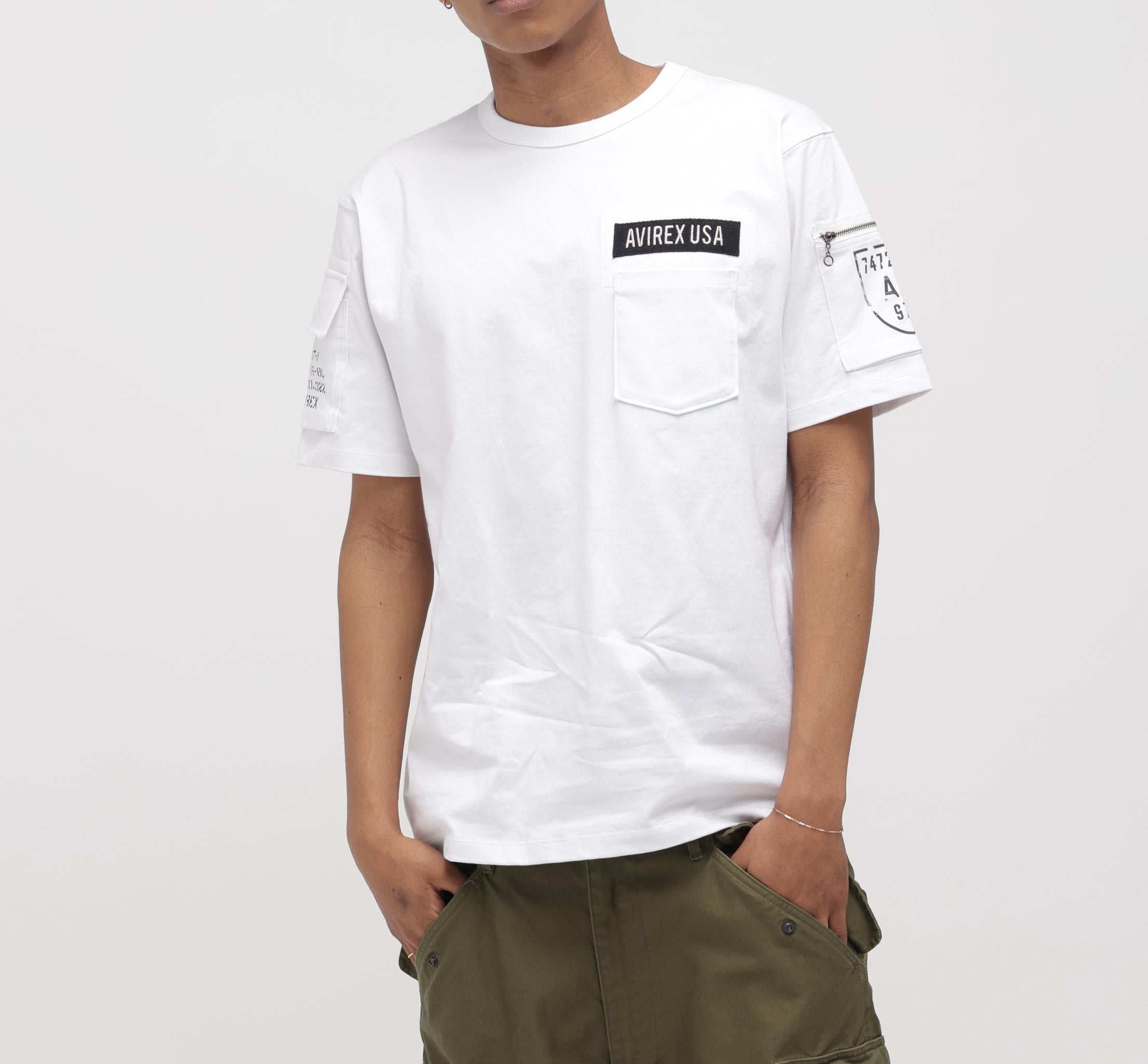 FATIGUE S/S T-SHIRT / ファティーグ 半袖 Tシャツ / AVIREX / アヴィレックス ホワイト