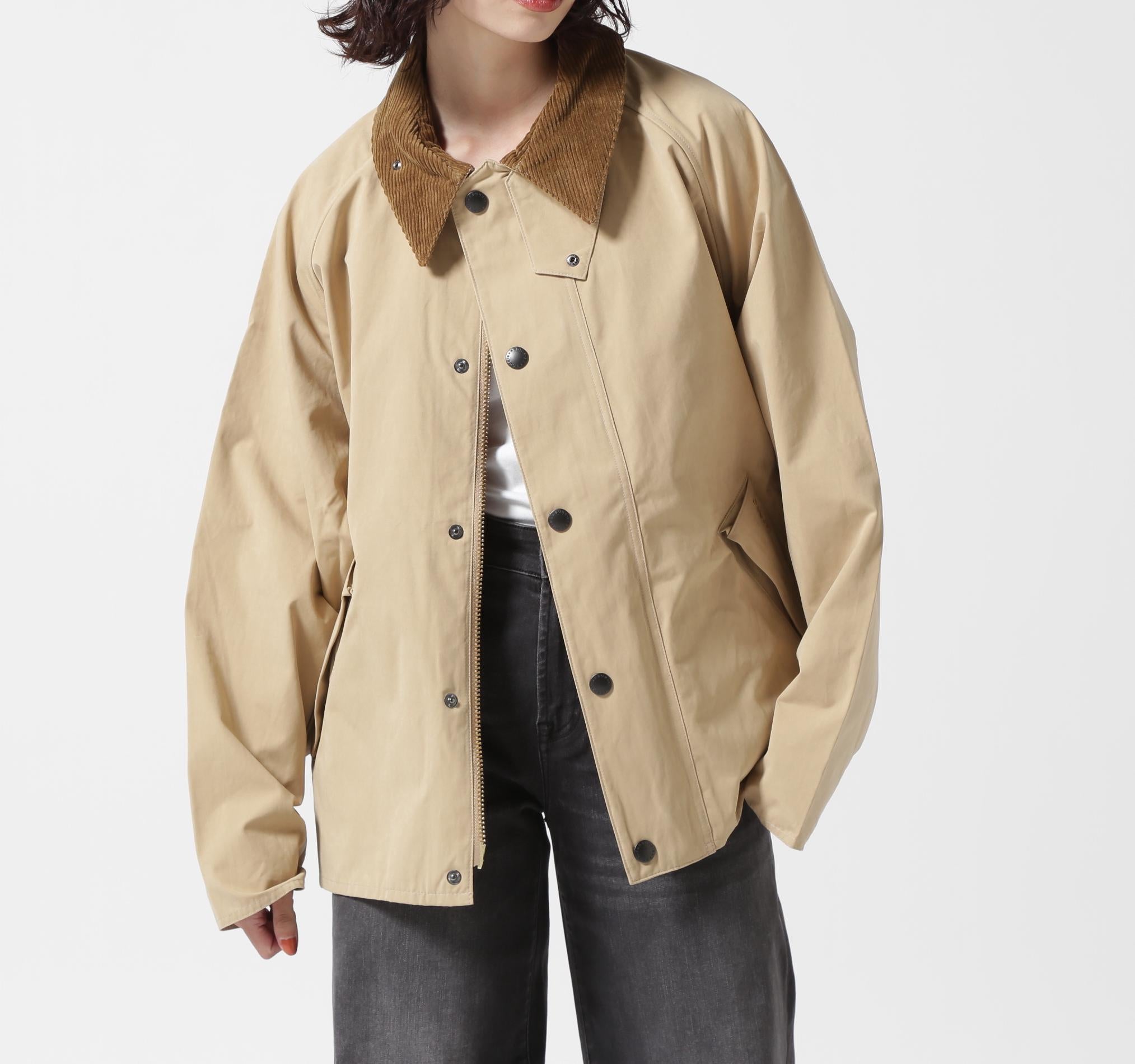 Barbour(バブアー)TRANSPORT / トランスポート/ピーチスキン コットン ショートレングスブルゾン ベージュ