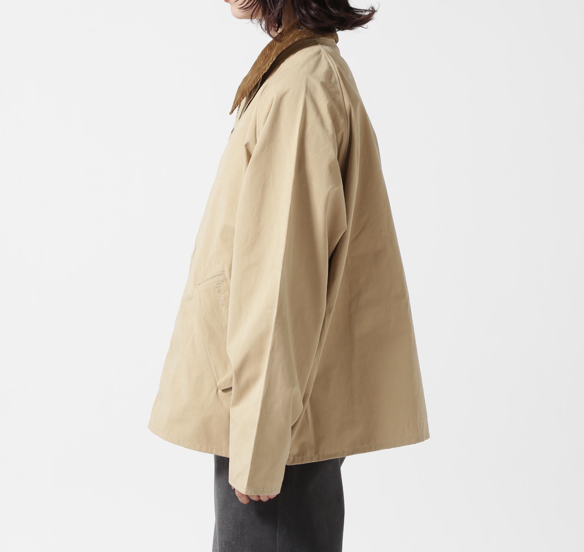 Barbour(バブアー)TRANSPORT / トランスポート/ピーチスキン コットン ショートレングスブルゾン ベージュ