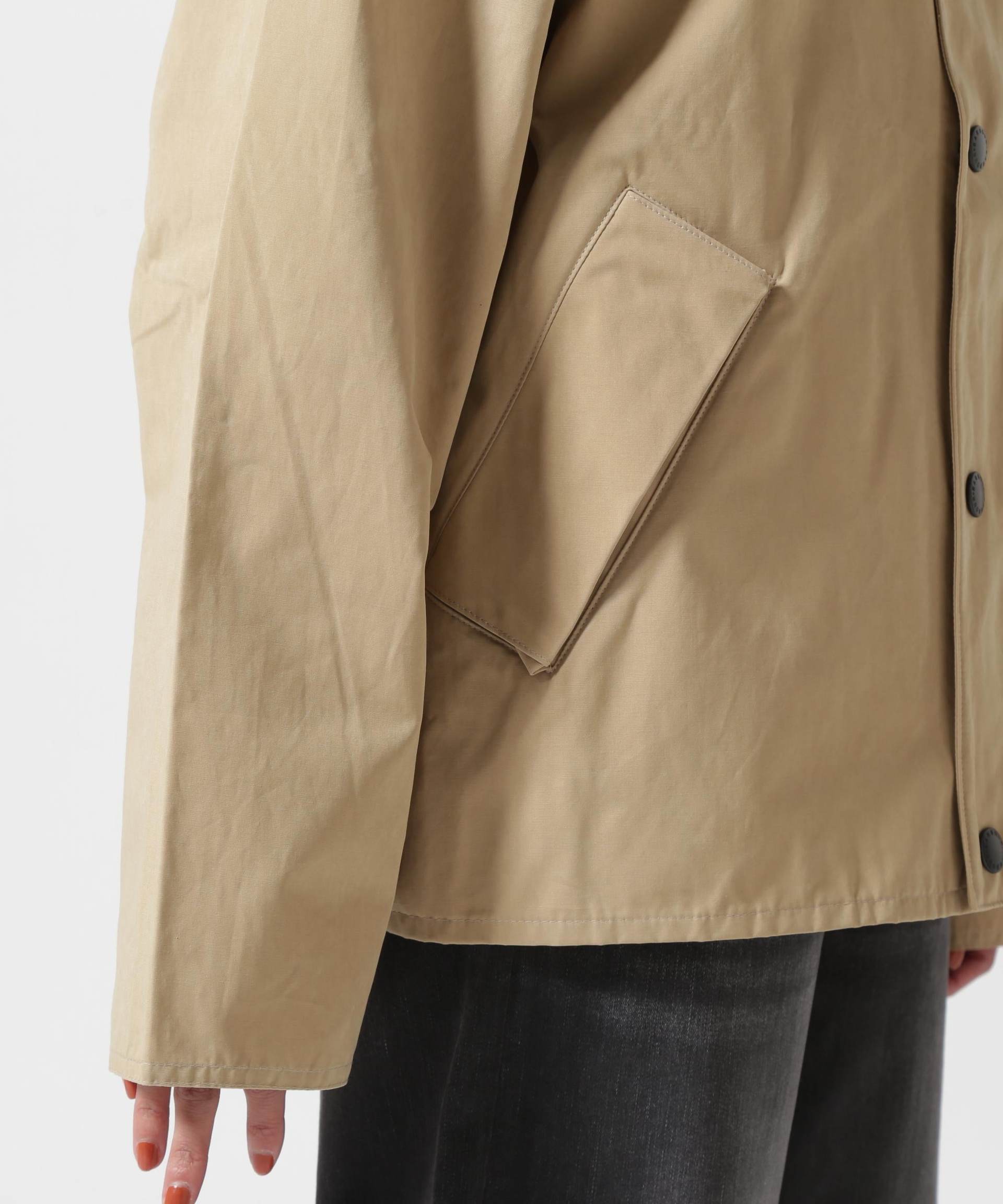 Barbour(バブアー)TRANSPORT / トランスポート/ピーチスキン コットン ショートレングスブルゾン ベージュ