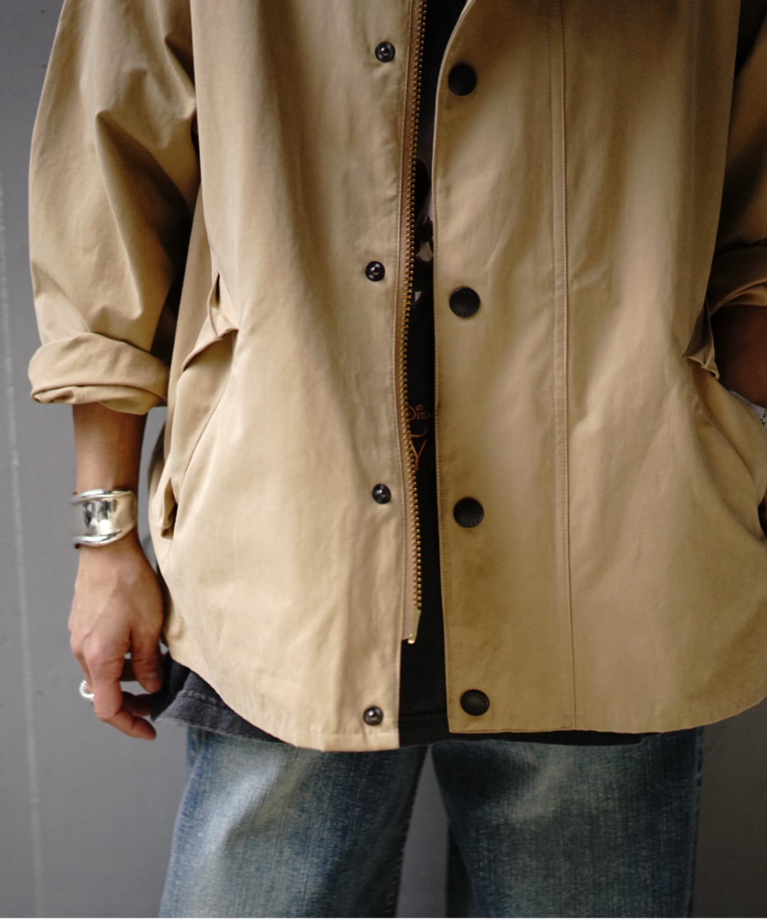 Barbour(バブアー)TRANSPORT / トランスポート/ピーチスキン コットン ショートレングスブルゾン ベージュ