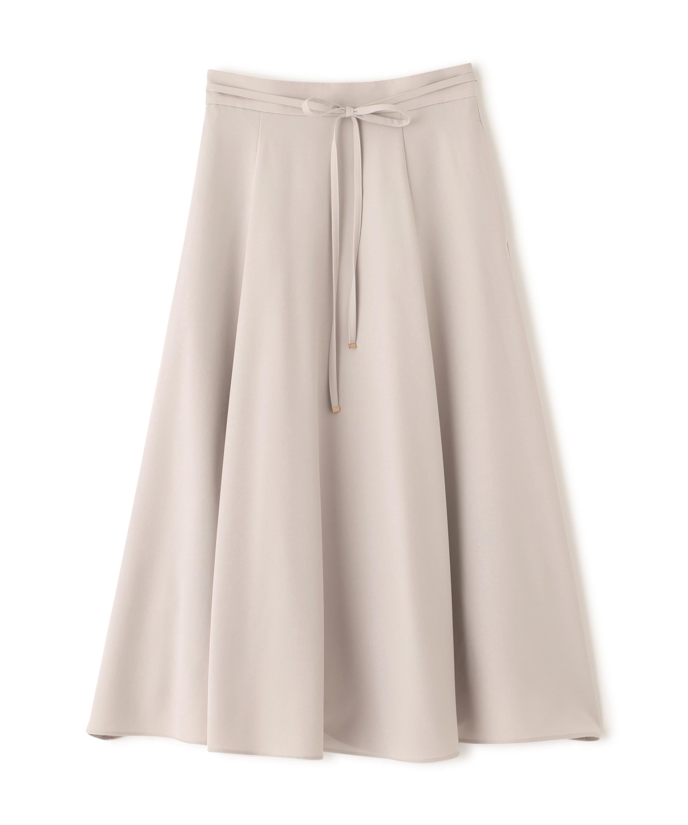ナローリボンフレアスカート ライトベージュ