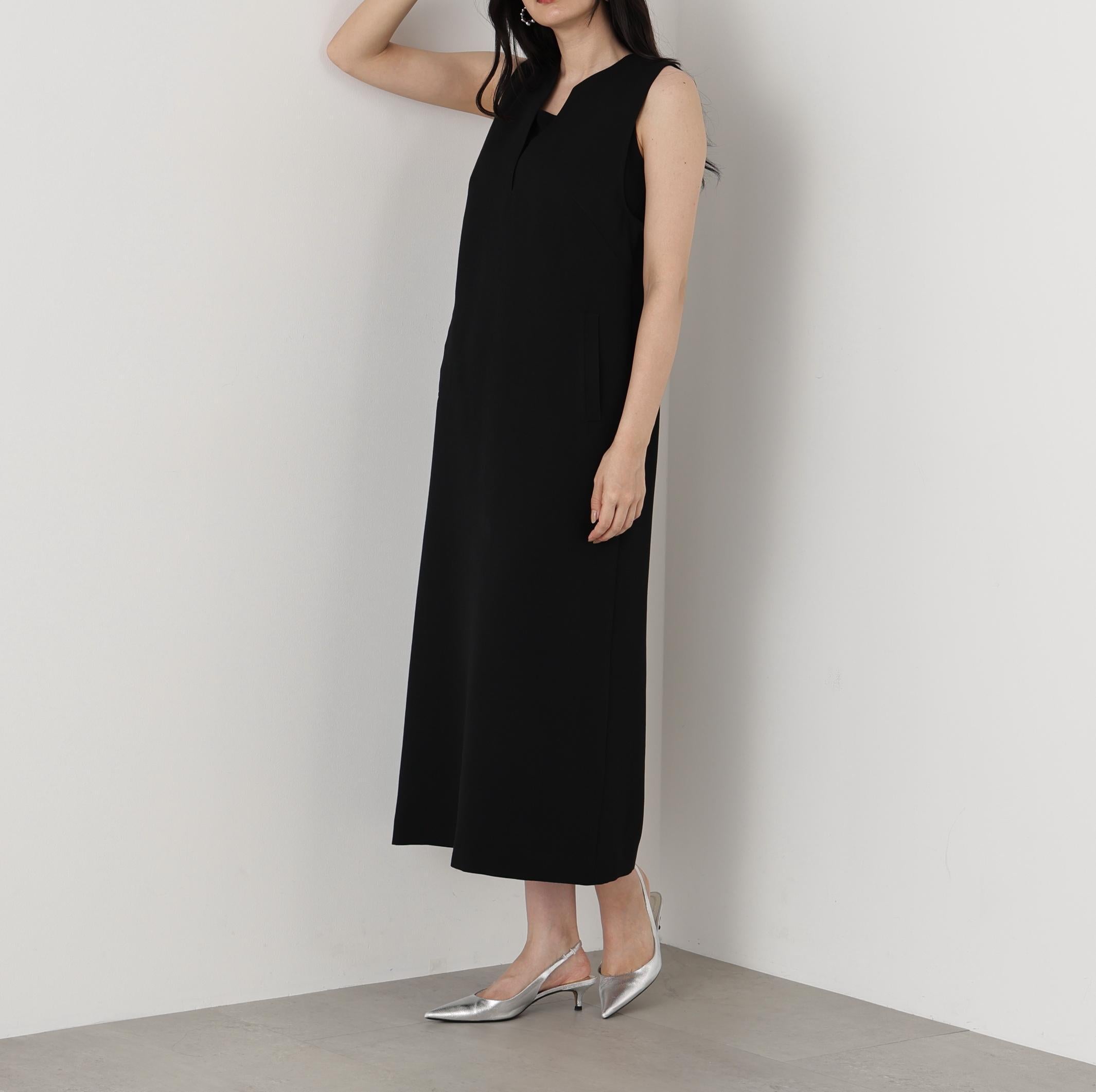 ◆キーネックジャンパースカート ブラック