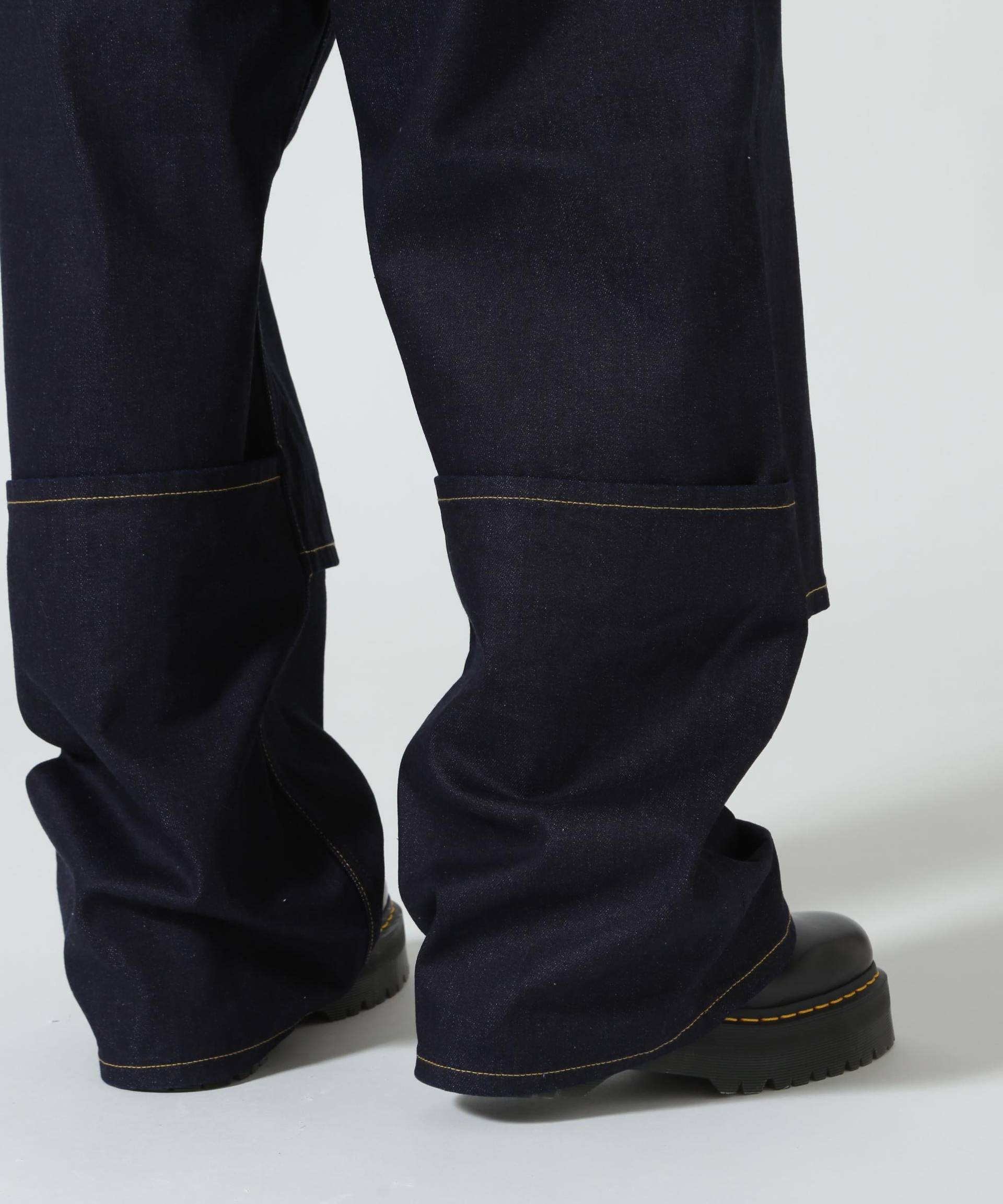 beautiful people/ビューティフルピープル/selvedge denim flip hem pants インディゴ7