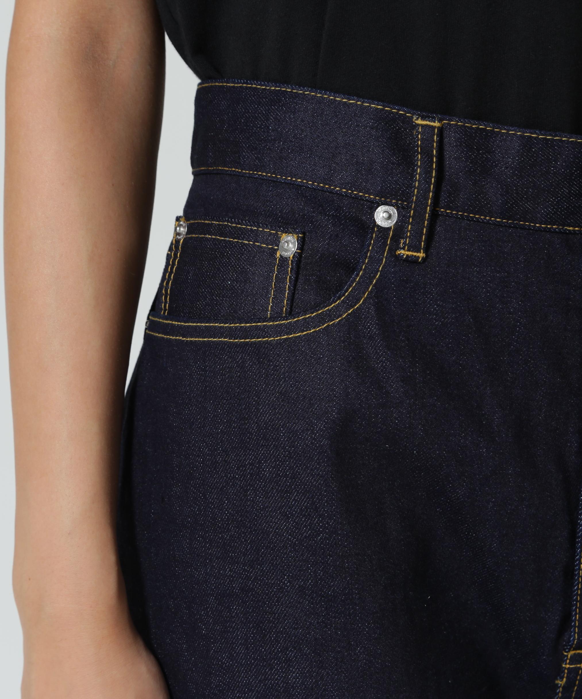 beautiful people/ビューティフルピープル/selvedge denim flip hem pants インディゴ7