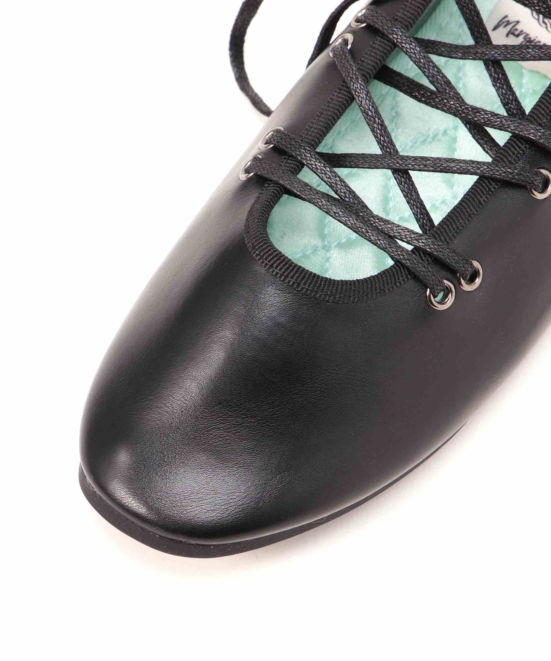 >OCKFISH WEATHE>WEA>/ロックフィッシュ ウェザーウェア/LACEUP FLAT PU ブラック