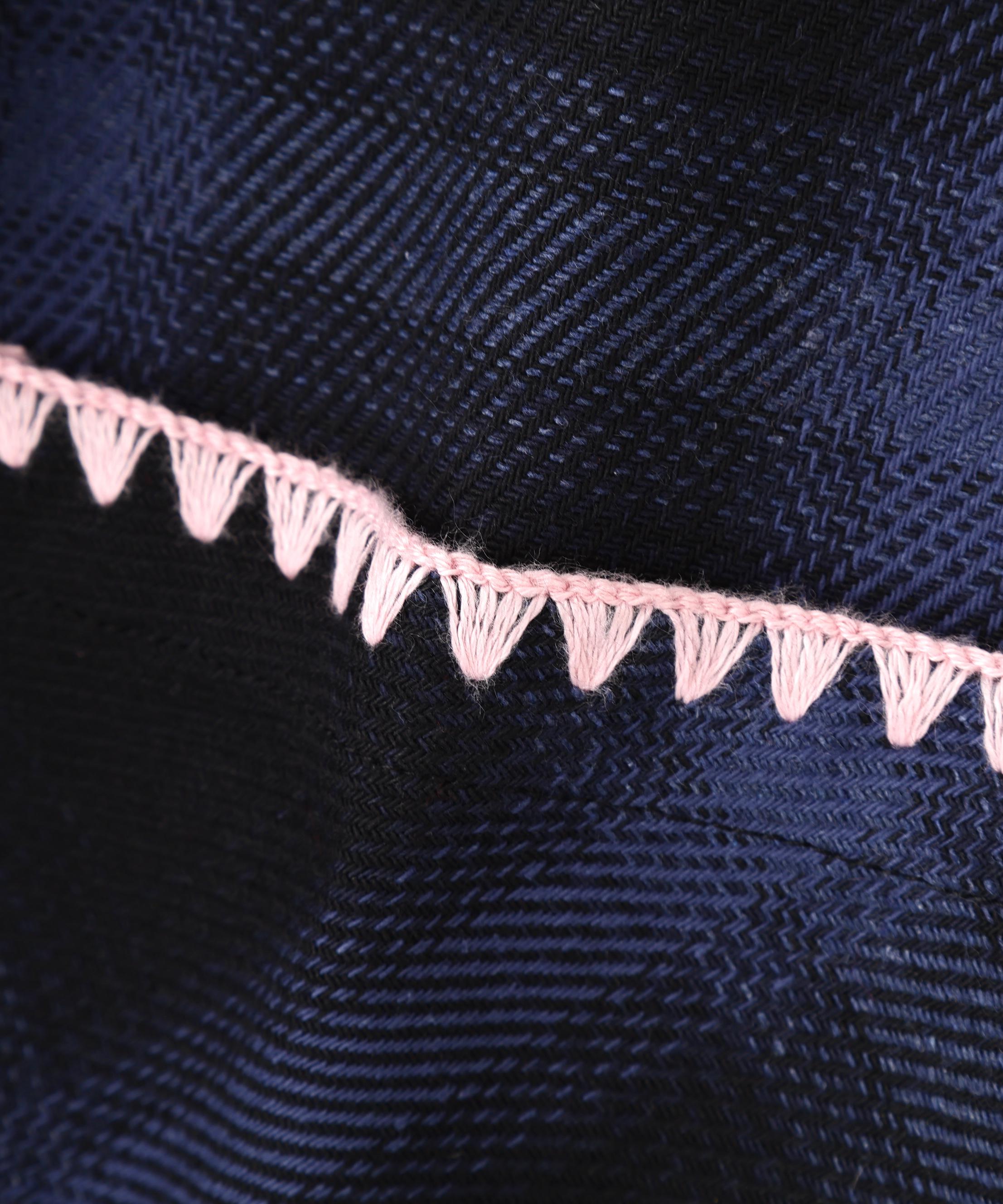 B omnivore/ビーオムニボー HAND STITCH SHIRT ブルー