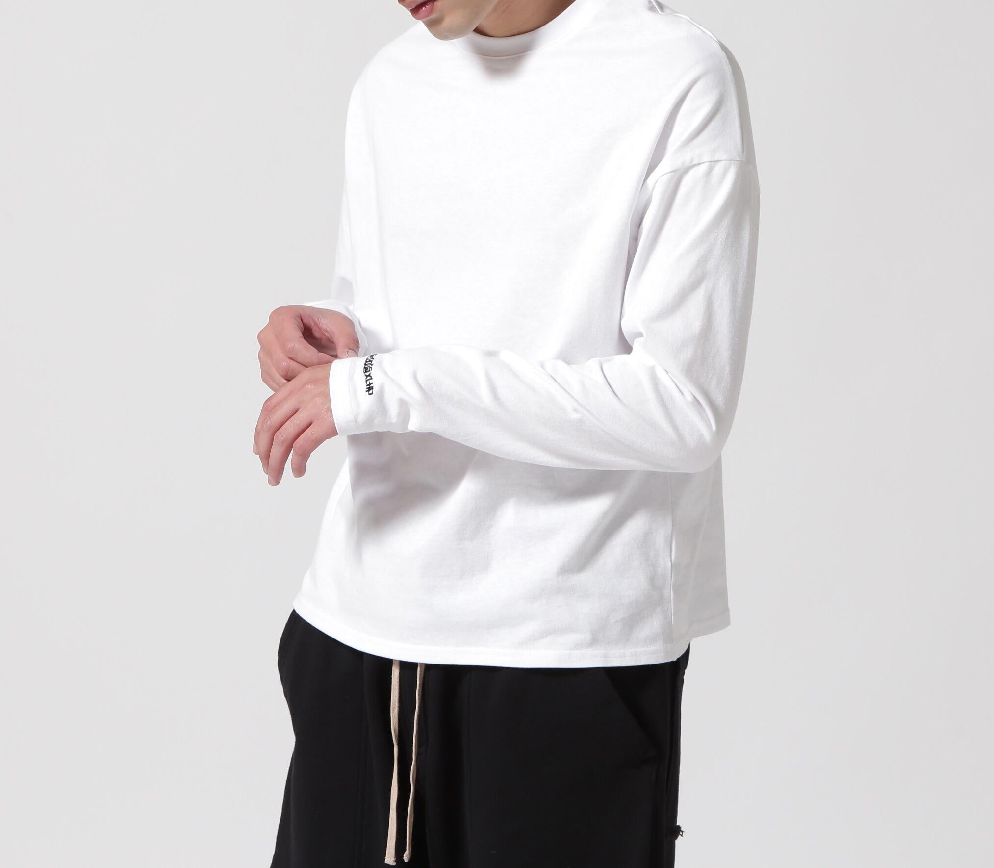 gious×LHP/ギボス×エルエイチピー/Twins gil long Tshit/コラボロングスリーブTシャツ ホワイト