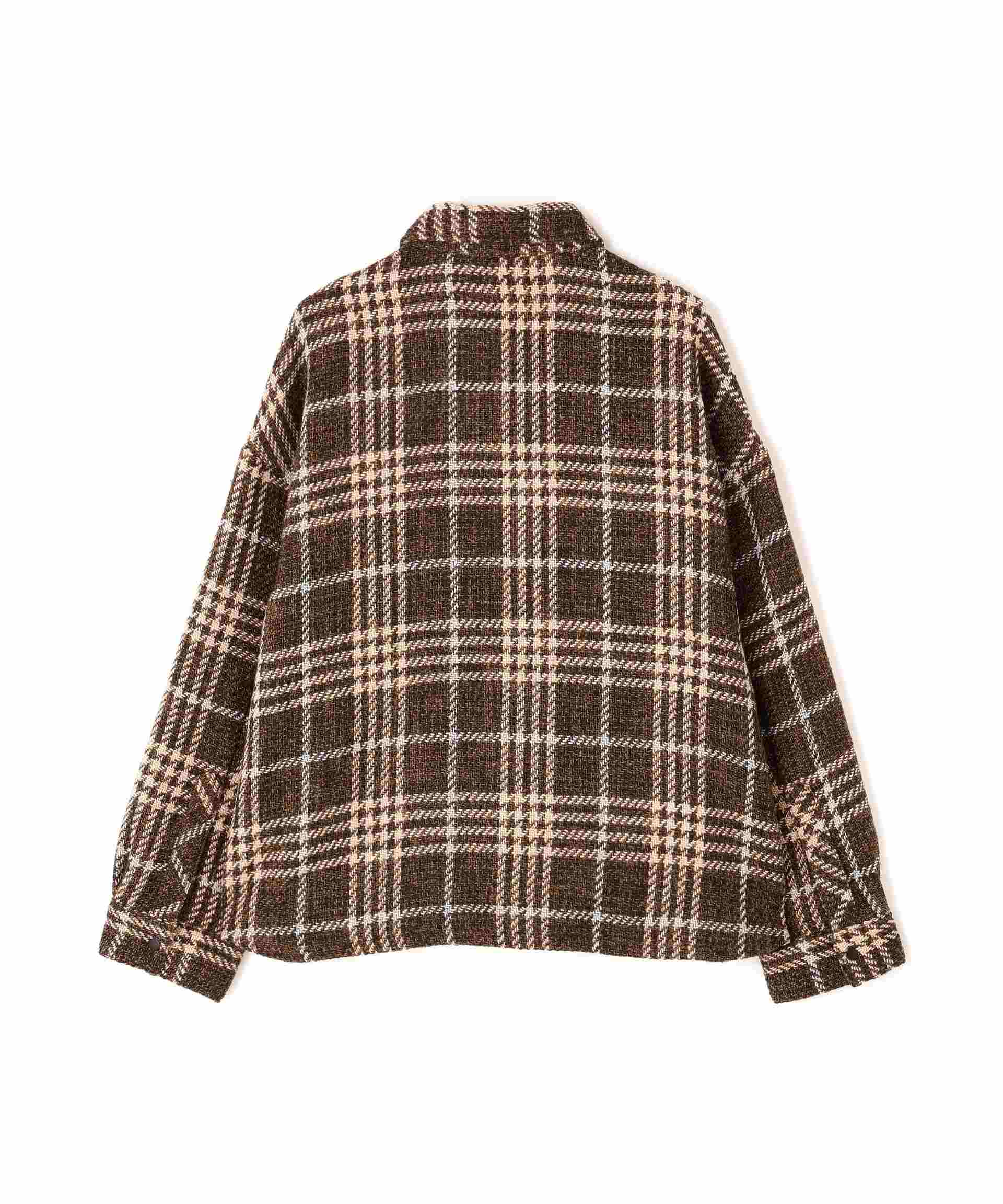 DankeSchon/ダンケシェーン/SNAP CHECK SHI>TS ブラウン