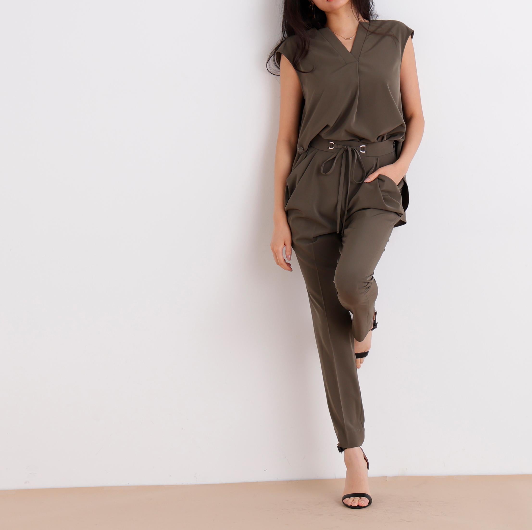 セットアップTブラウス カーキ