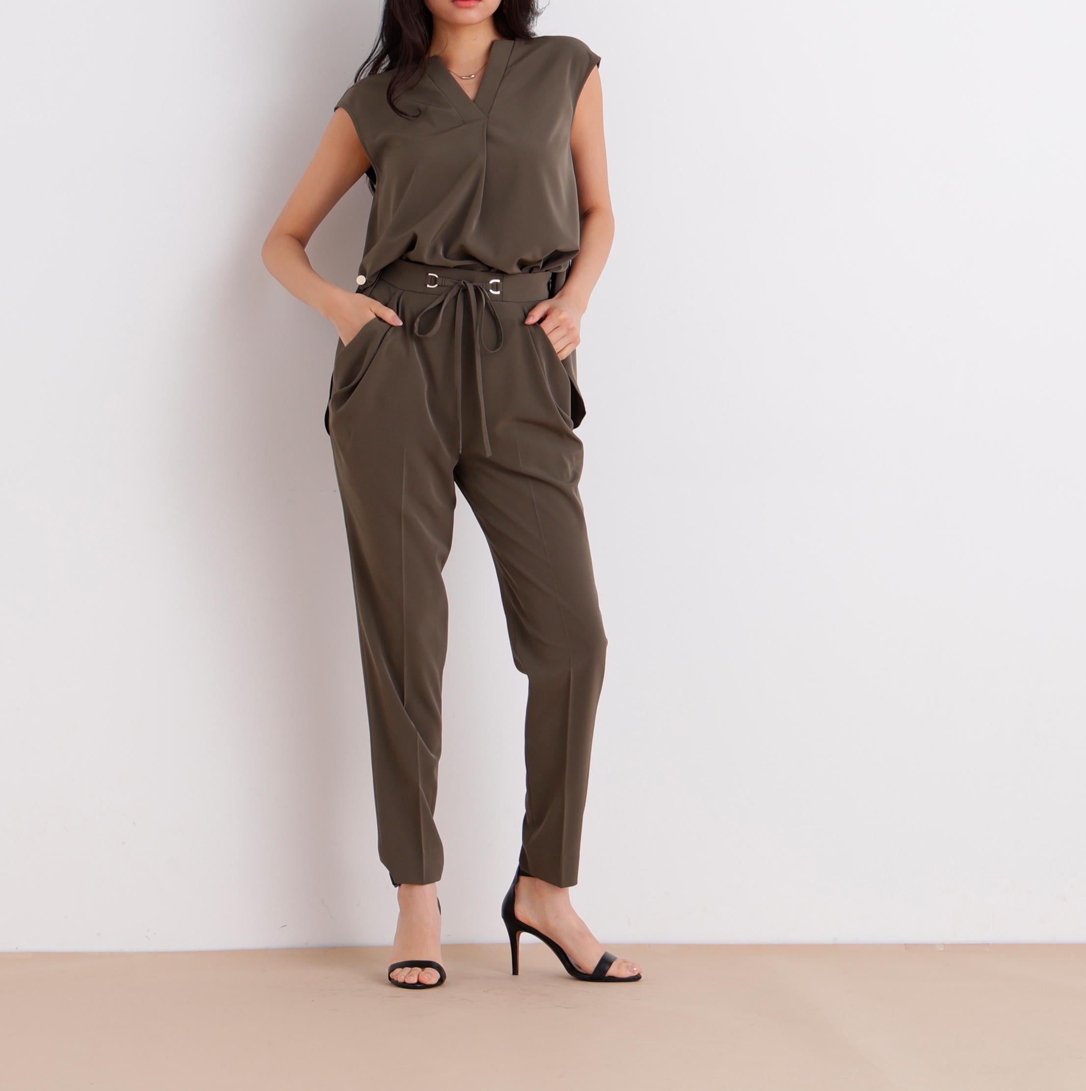 セットアップTブラウス カーキ