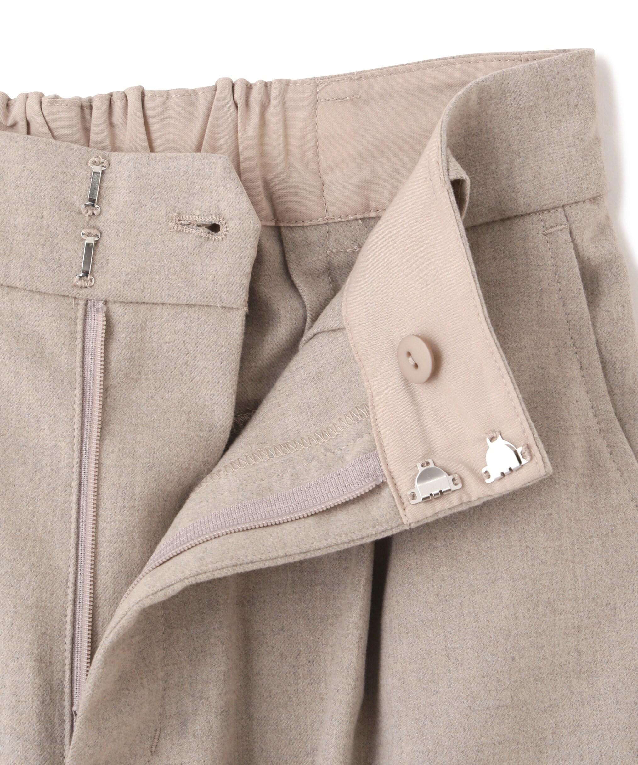 ウールライクカーゴワイドパンツ オフ