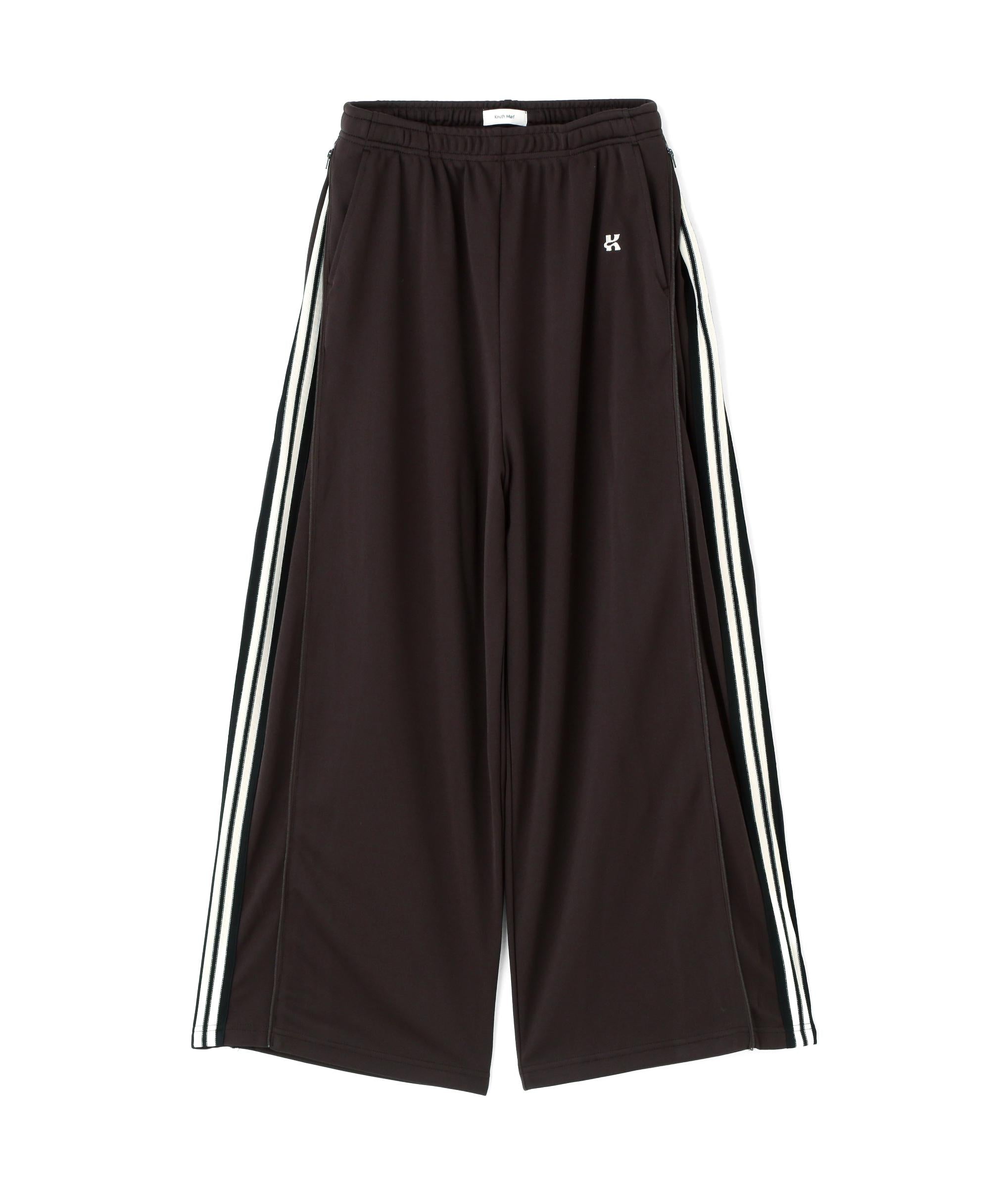 Knuth Marf(クヌースマーフ)zip-up track pants(unisex) ブラウン