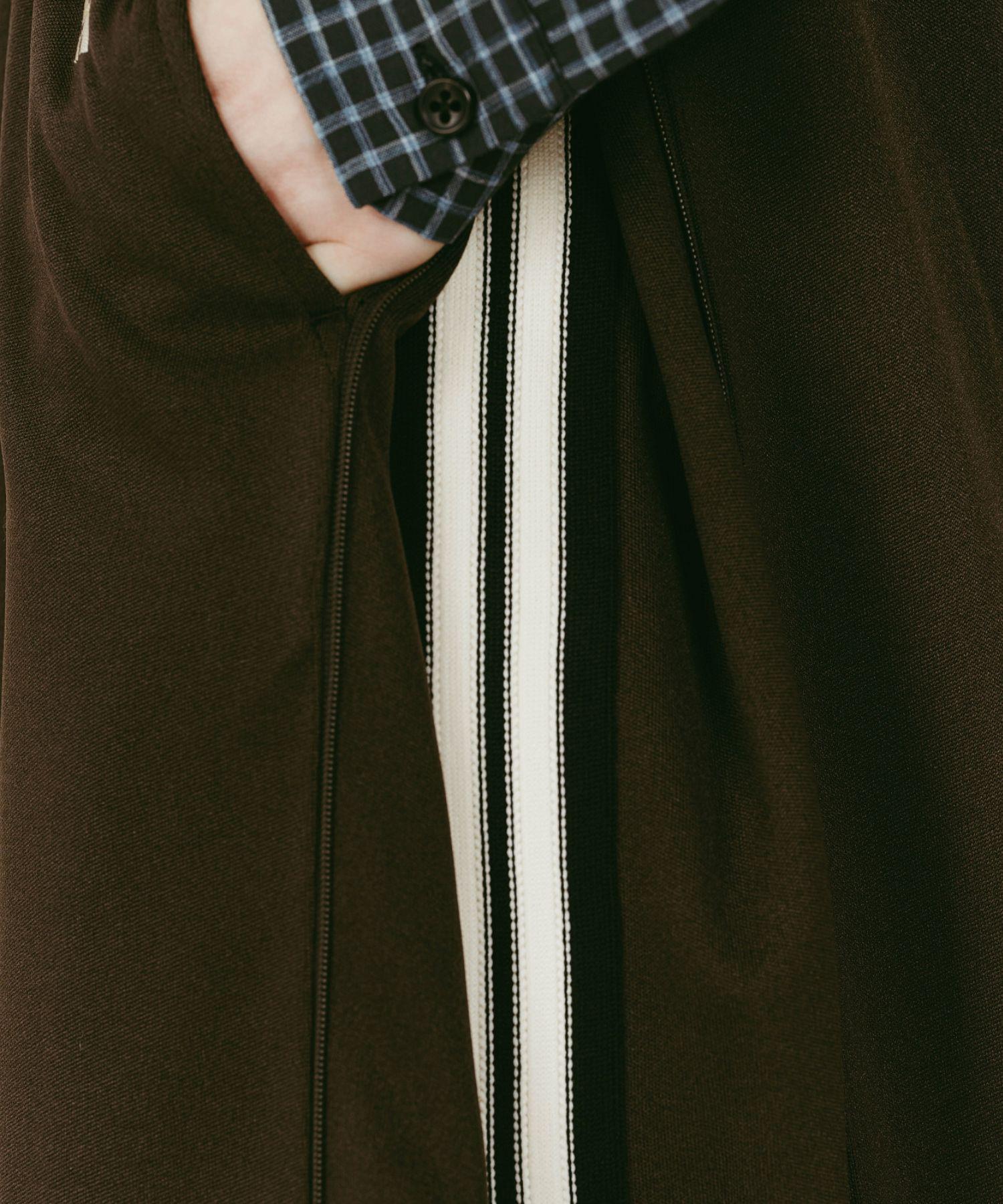 Knuth Marf(クヌースマーフ)zip-up track pants(unisex) ブラウン