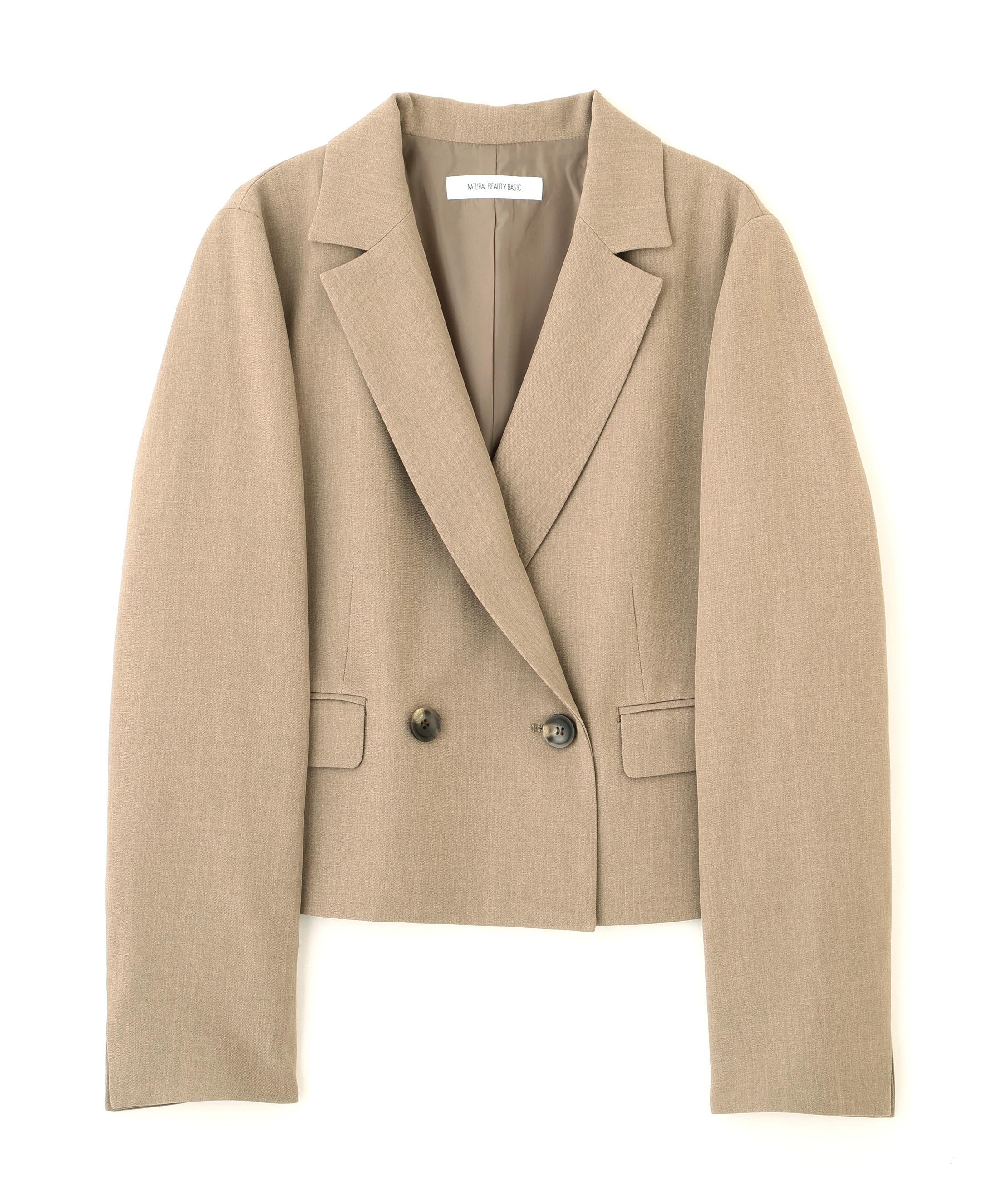 クラッシー SETUP ショート丈ジャケット モカ