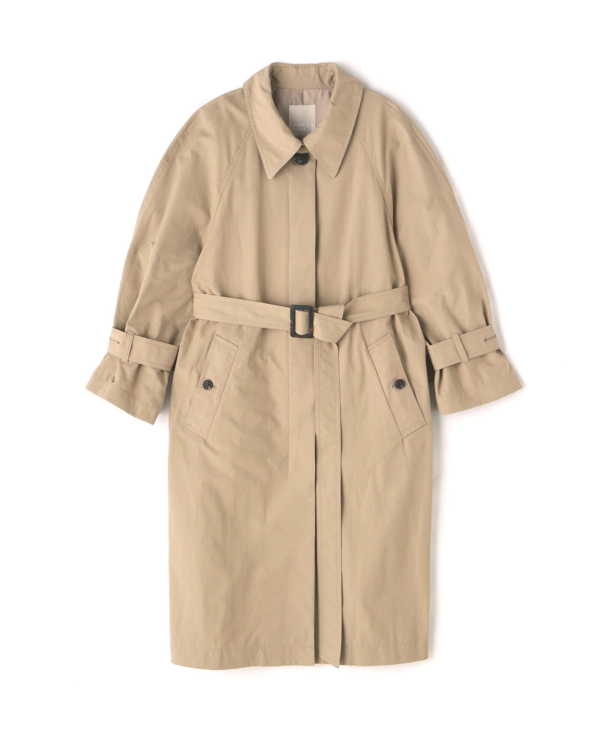 2wayスタンドカラーコート ベージュ1