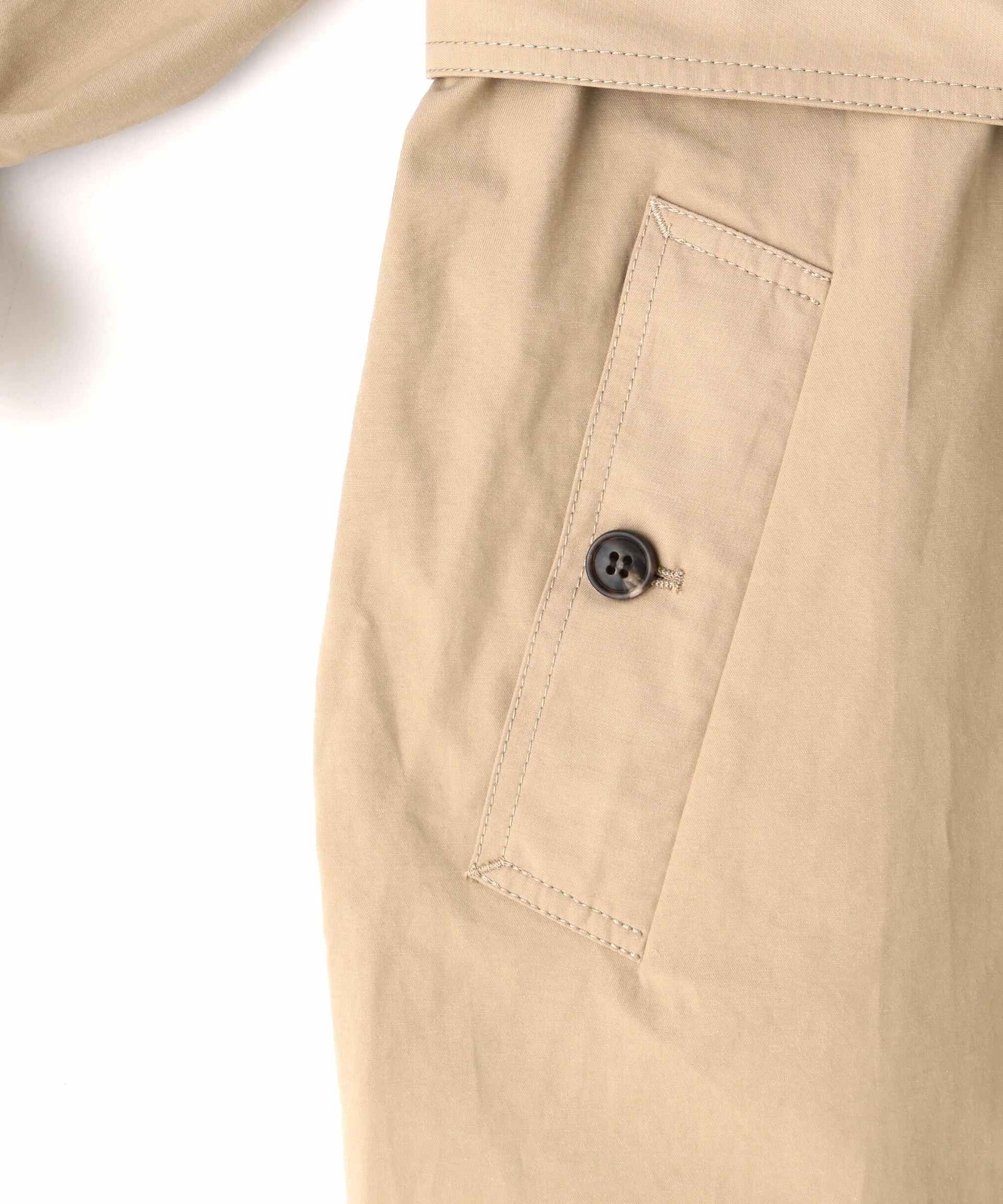 2wayスタンドカラーコート ベージュ1