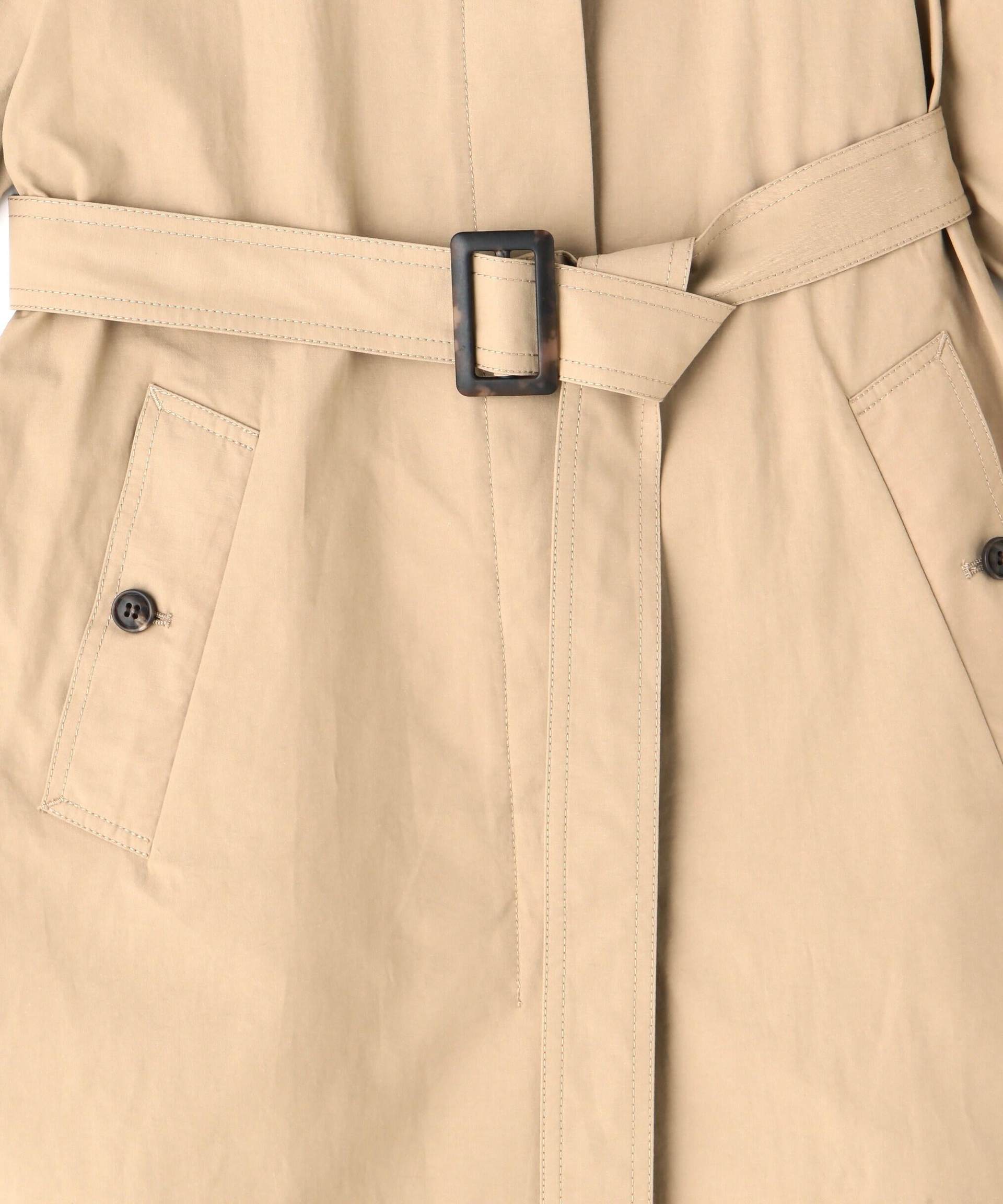 2wayスタンドカラーコート ベージュ1