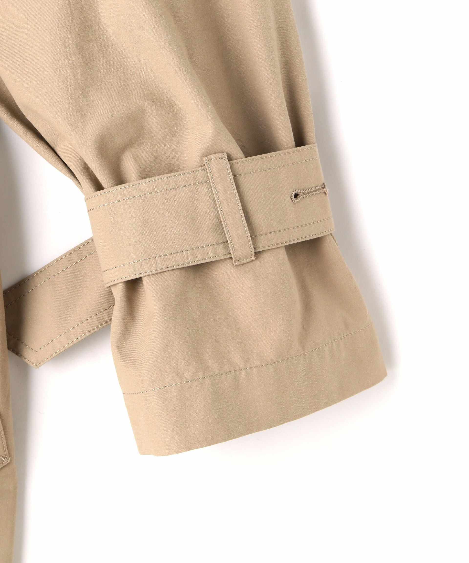 2wayスタンドカラーコート ベージュ1