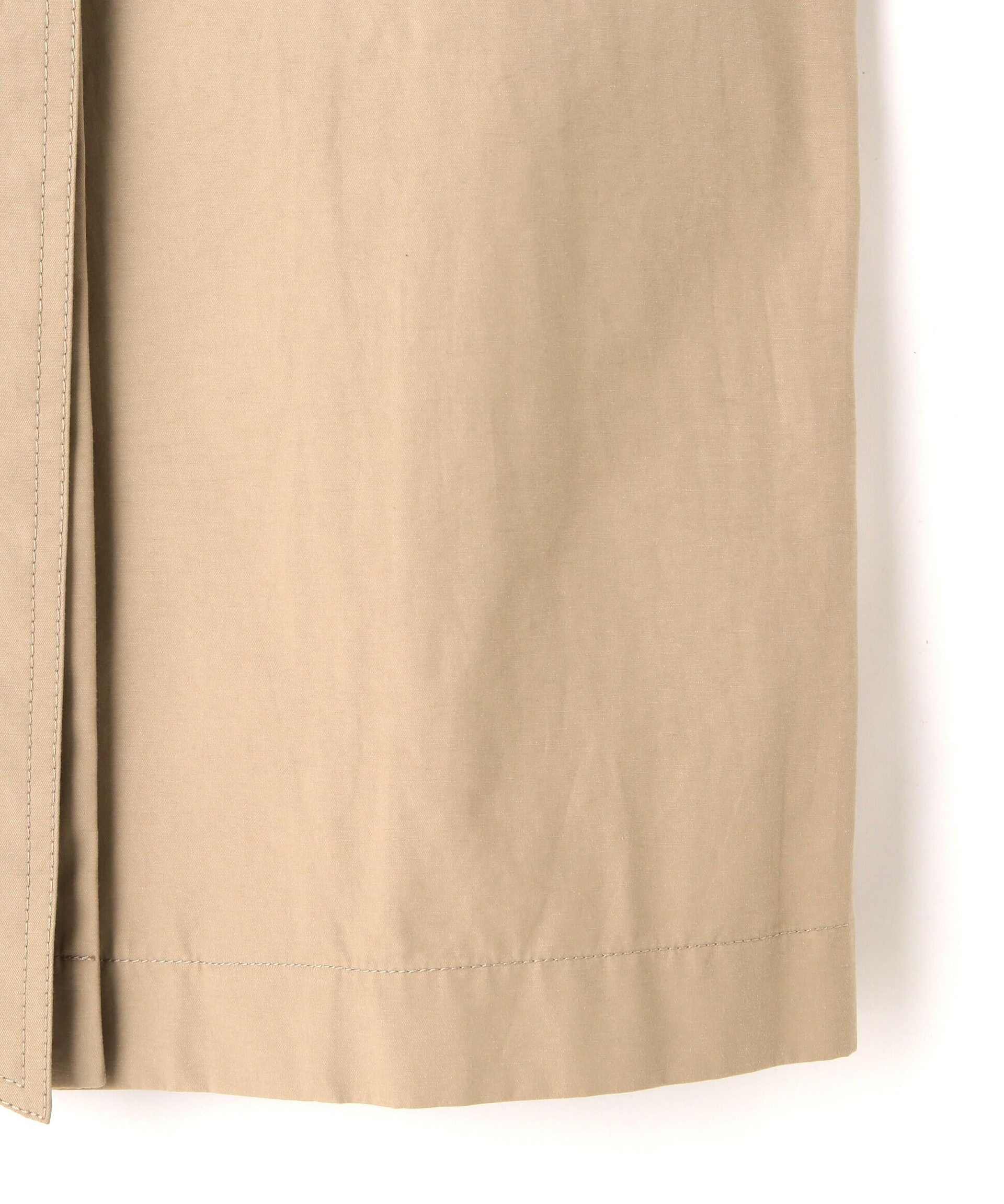 2wayスタンドカラーコート ベージュ1