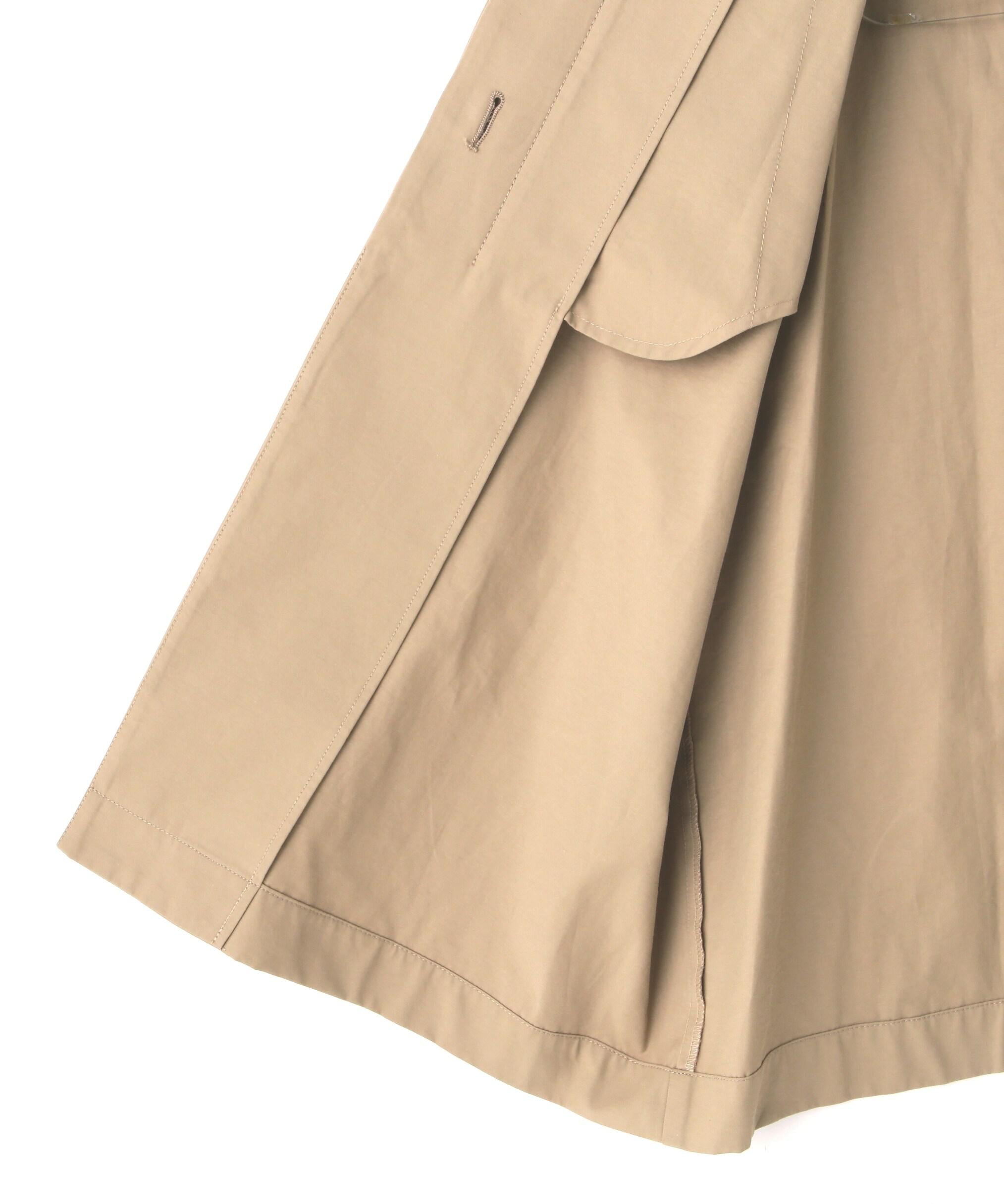 2wayスタンドカラーコート ベージュ1