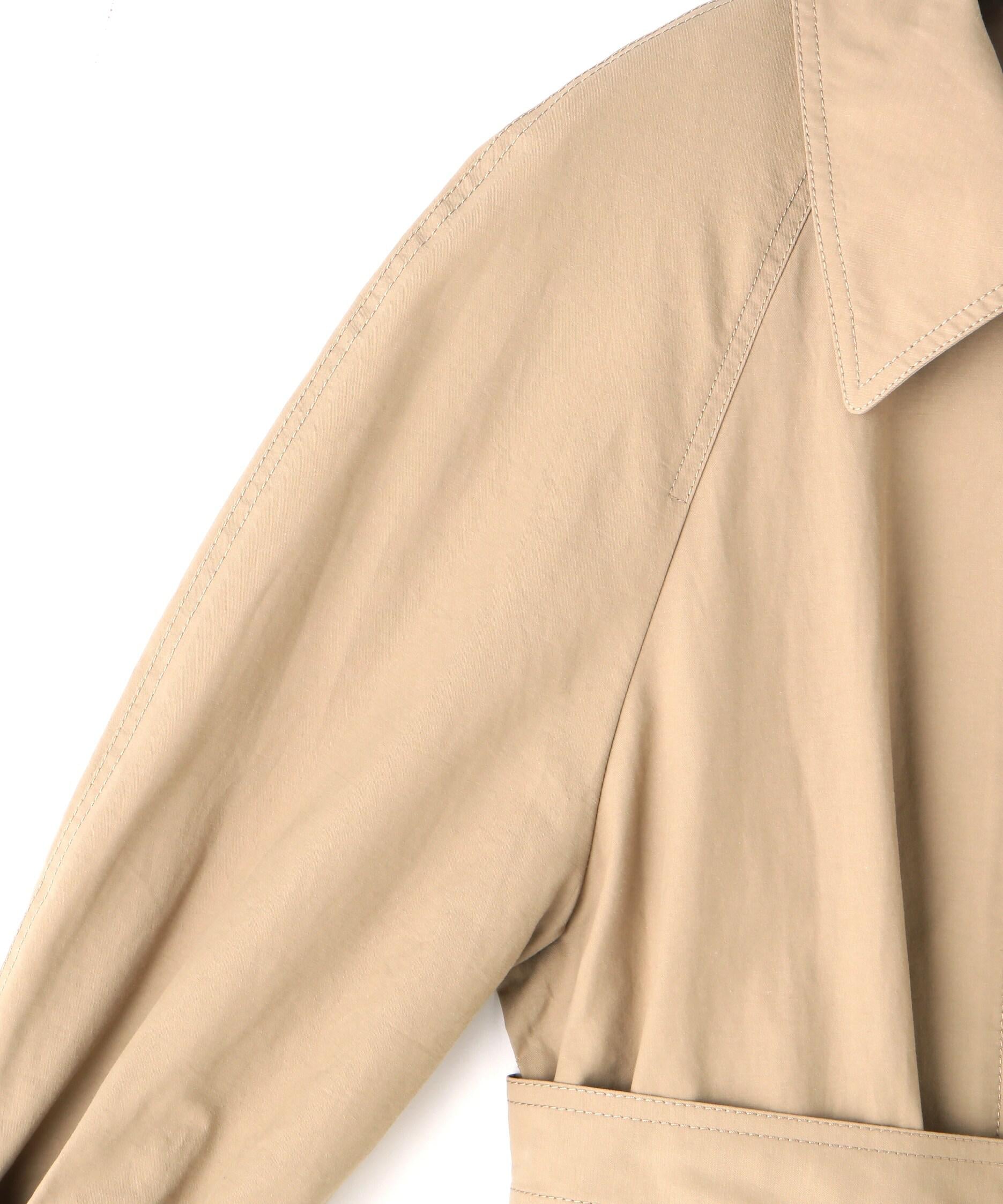 2wayスタンドカラーコート ベージュ1