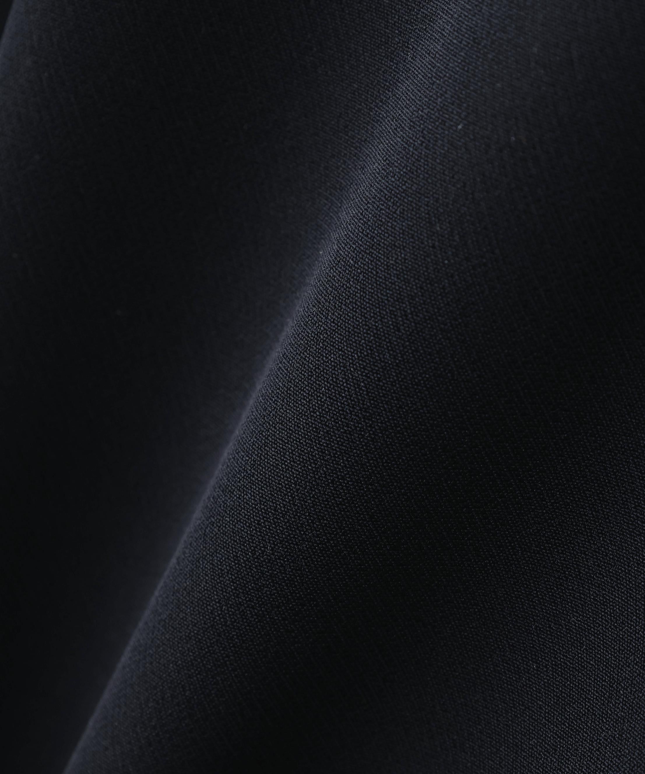 ダブルクロスストレッチ SETUP ノーカラージャケット ネイビー