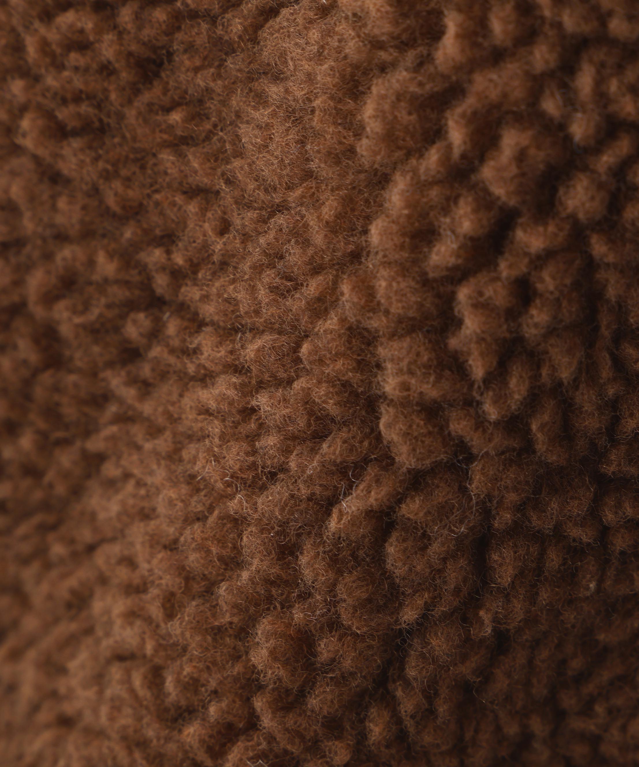 overprint/オーバープリント/SHOPPER Bonding Boa Hoodie ブラウン