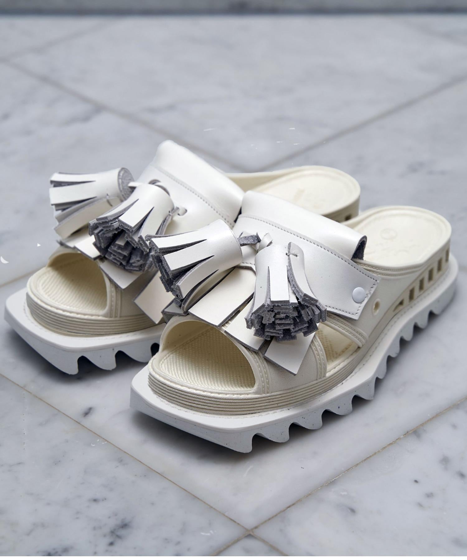 RENCH/ベンチ/RENSAN-D TUSSEL CHUNKY LOAFE> SQUA>E SHA>KSOLE ホワイト