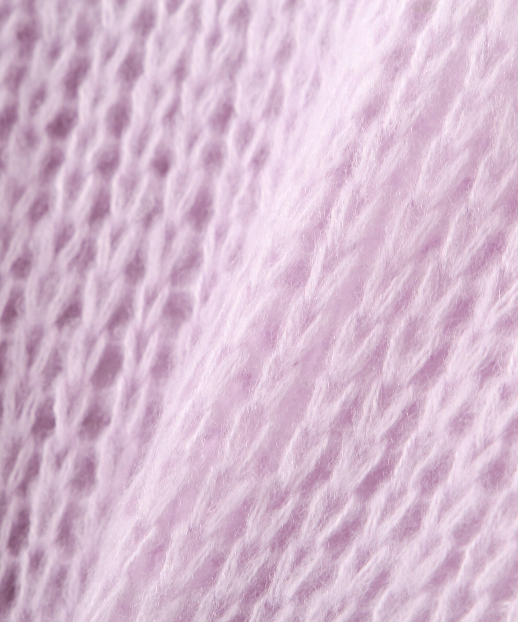 シアーモヘヤライクニット パープル