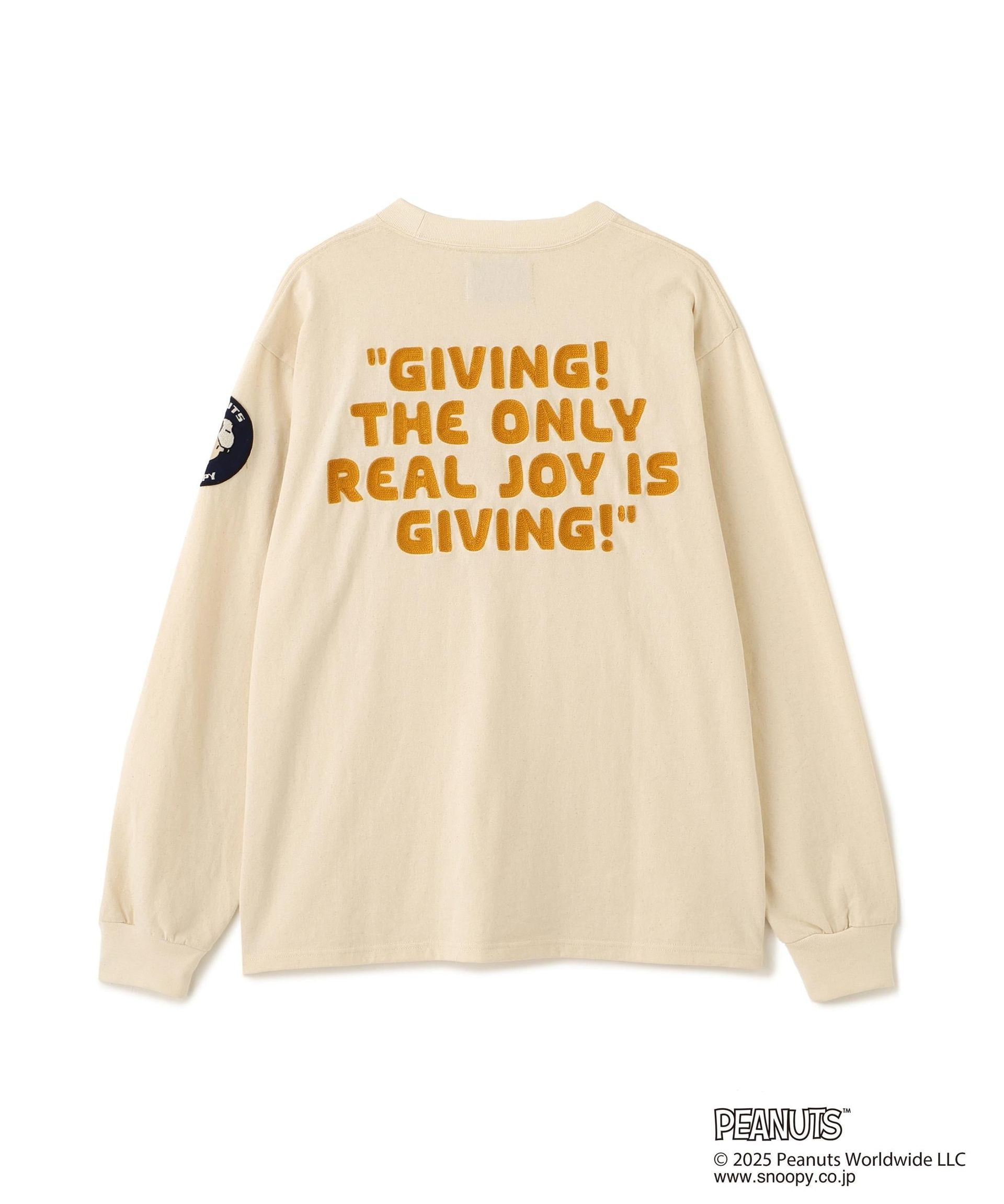 《AVIREX × PEANUTS》LONGSLEEVE T-SHIRT ナチュラル4