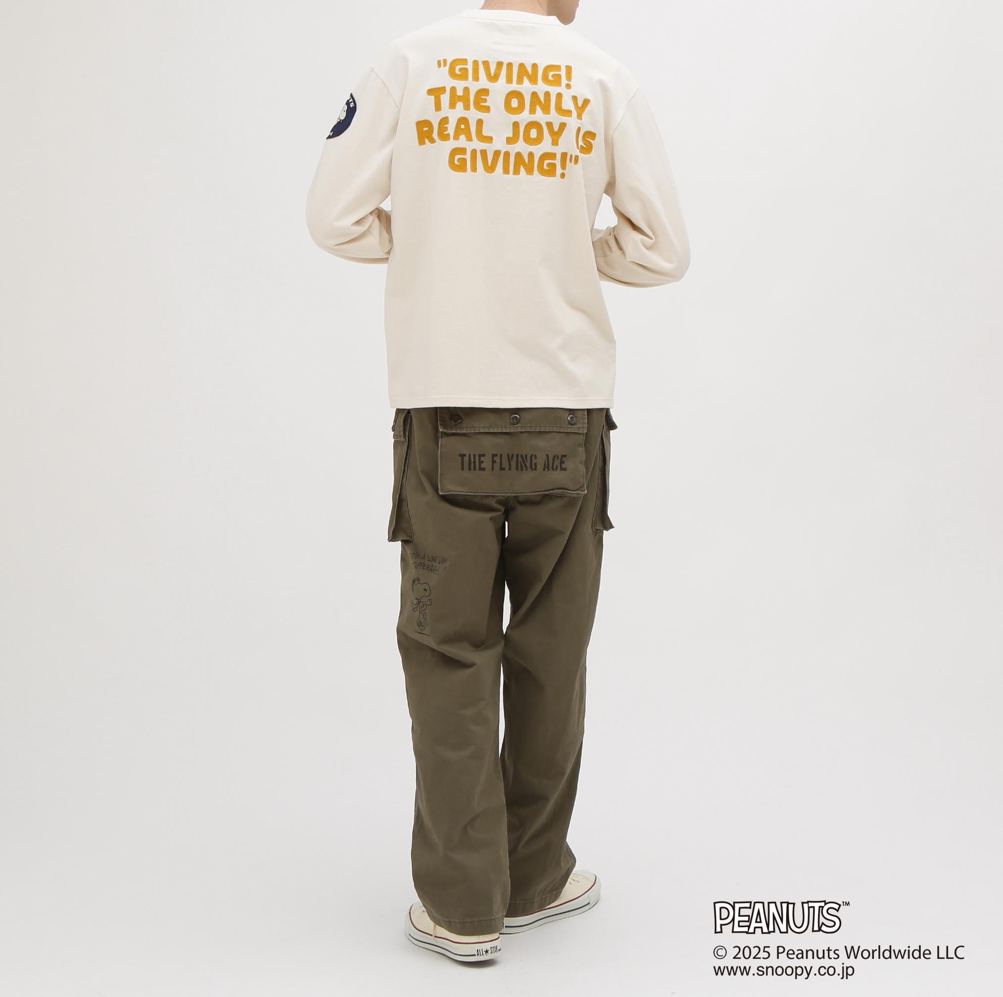 《AVIREX × PEANUTS》LONGSLEEVE T-SHIRT ナチュラル4