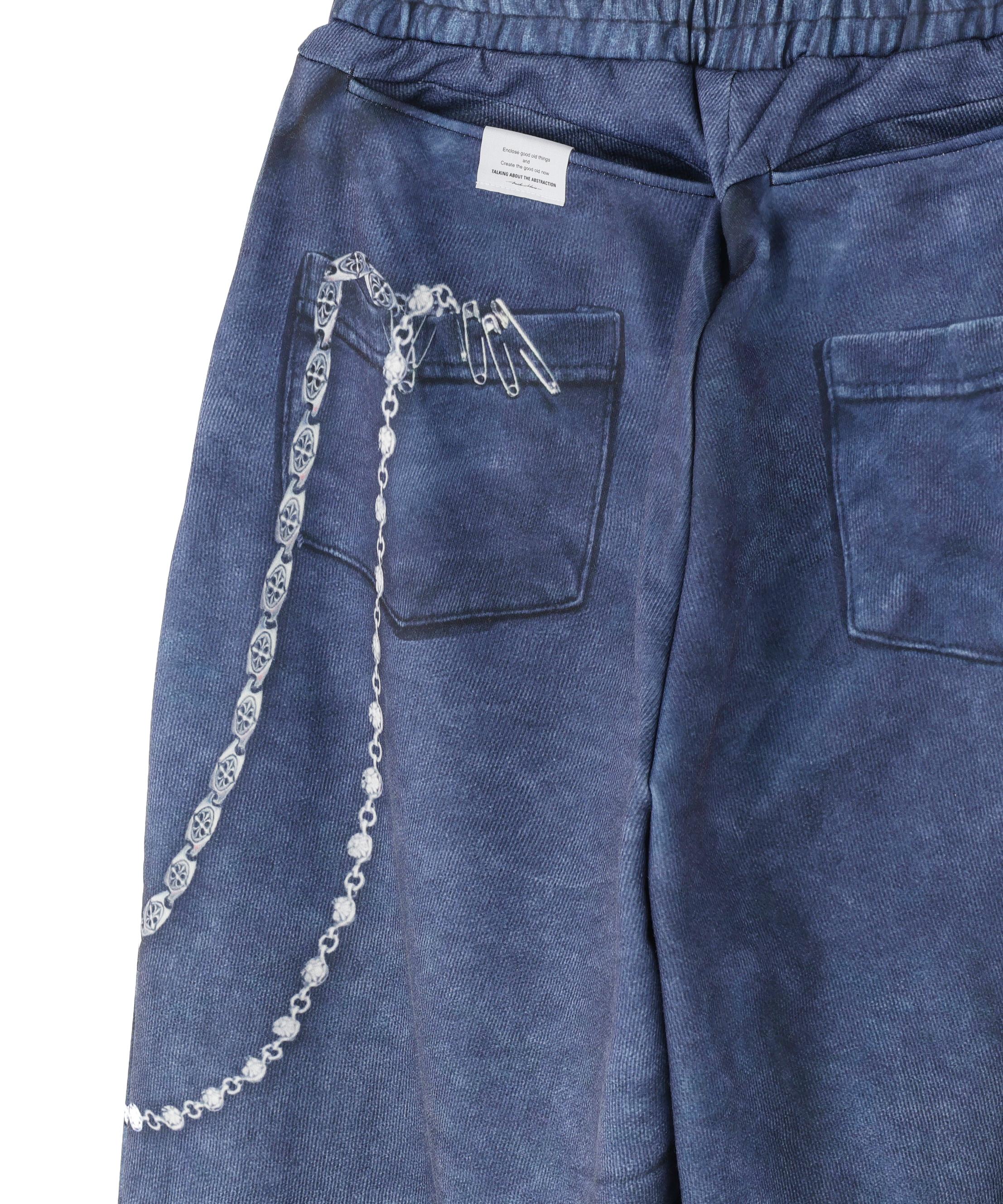 TALKING ABOUT THE ABSTRACTION/EX SWEAT ACC WIDE PT ブラック