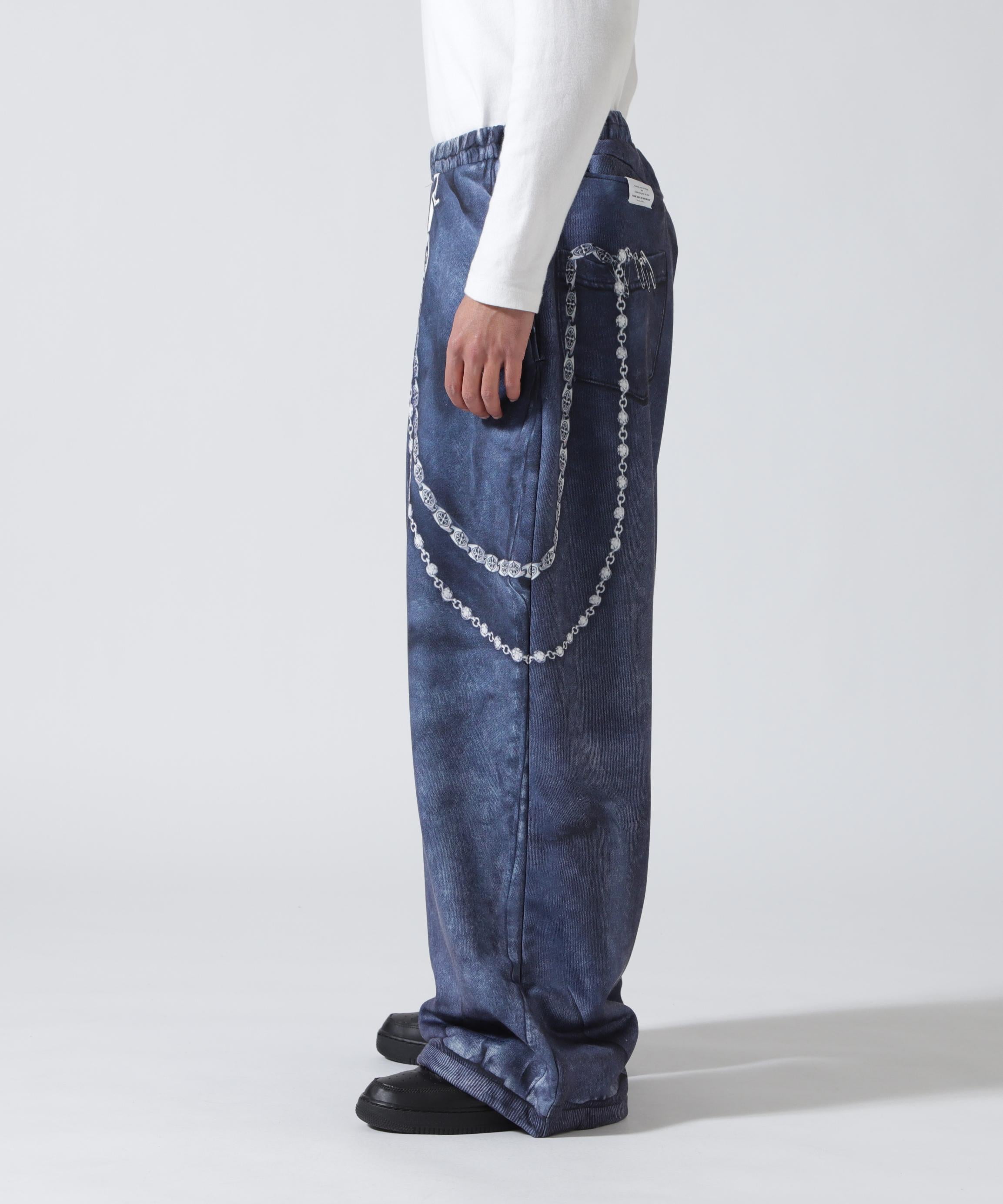 TALKING ABOUT THE ABSTRACTION/EX SWEAT ACC WIDE PT ブラック