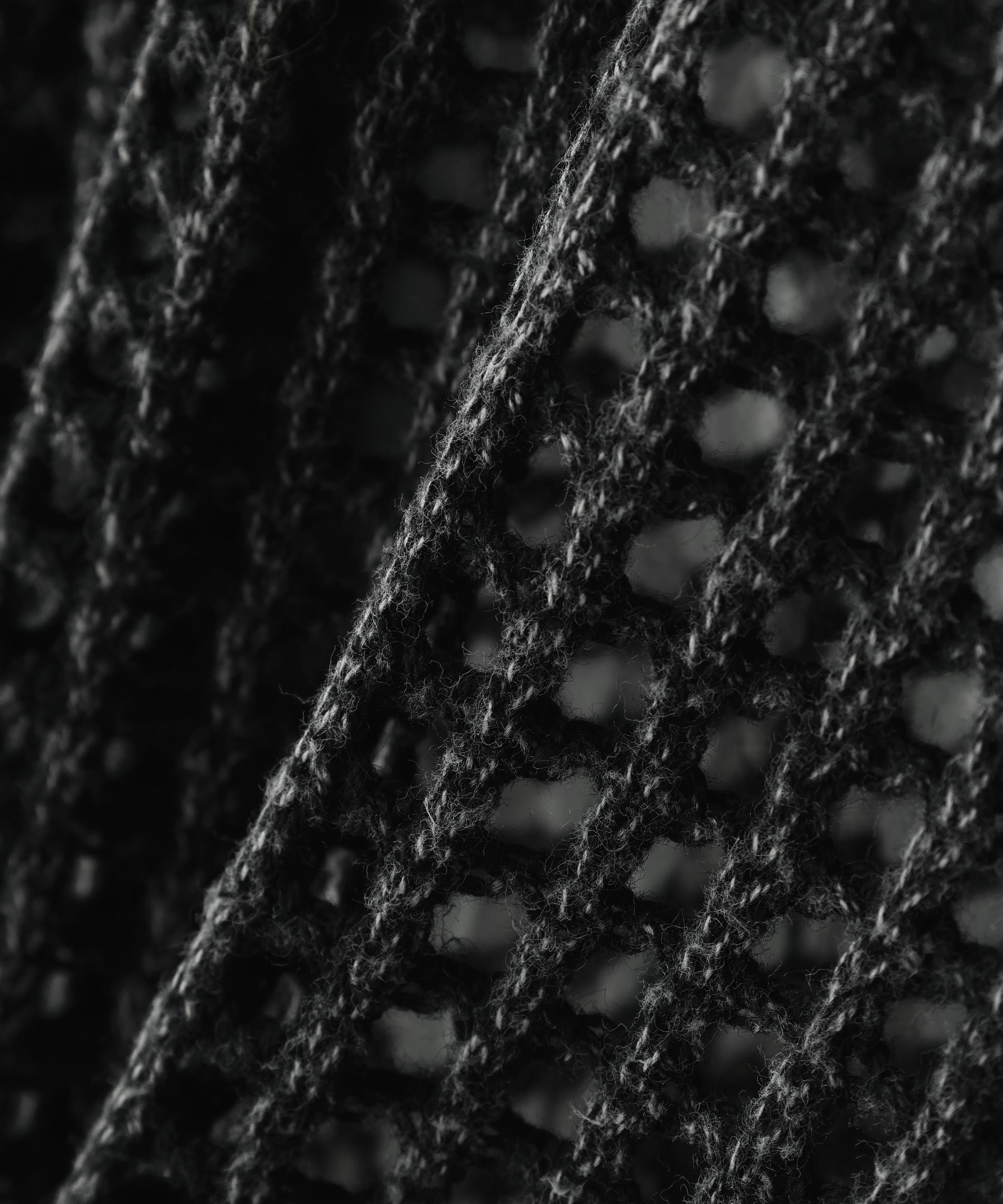 DankeSchon/ダンケシェーン/ACID WASH MESH HOODIE ブラック