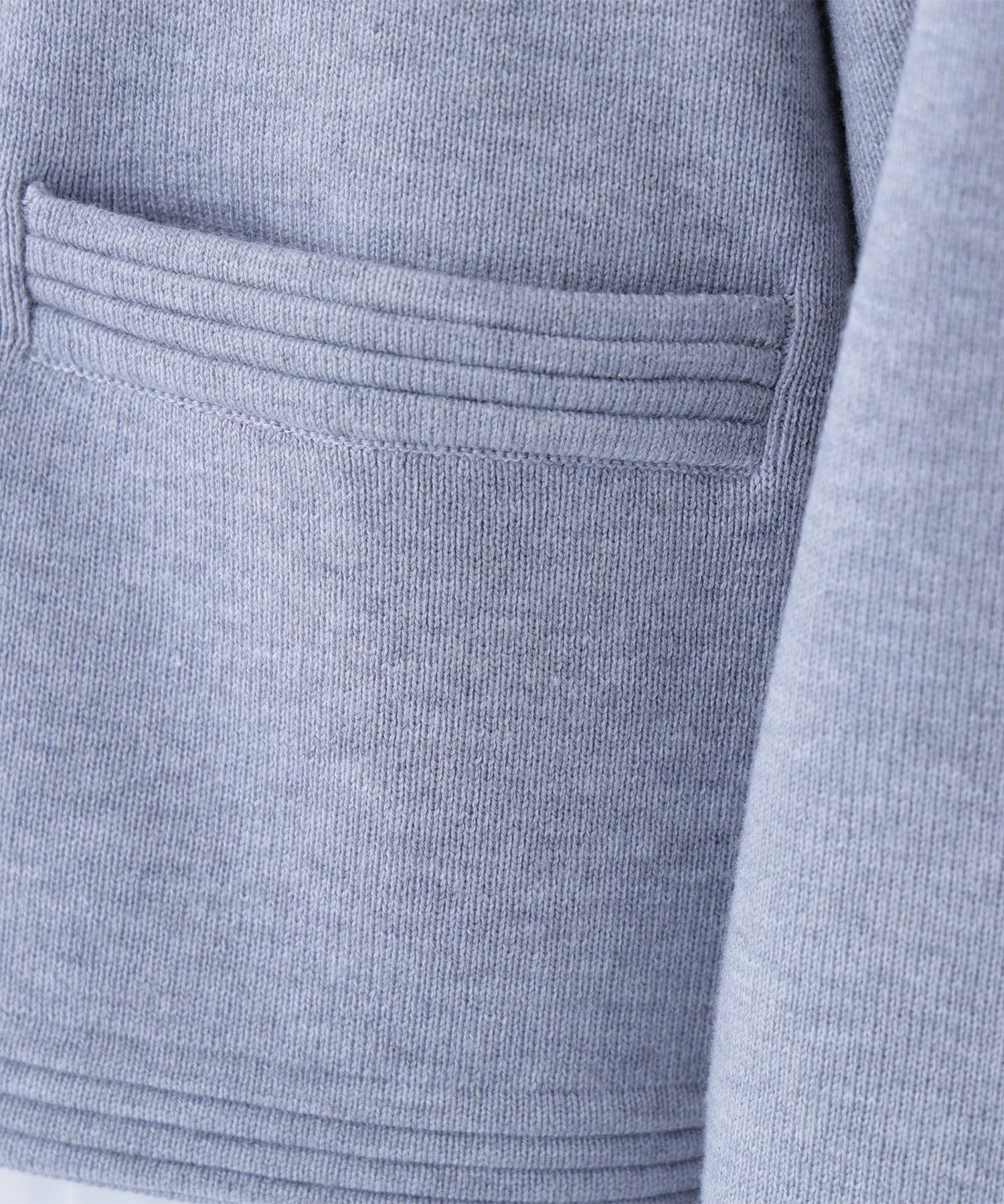 シルクブレンドカーディガン グレー